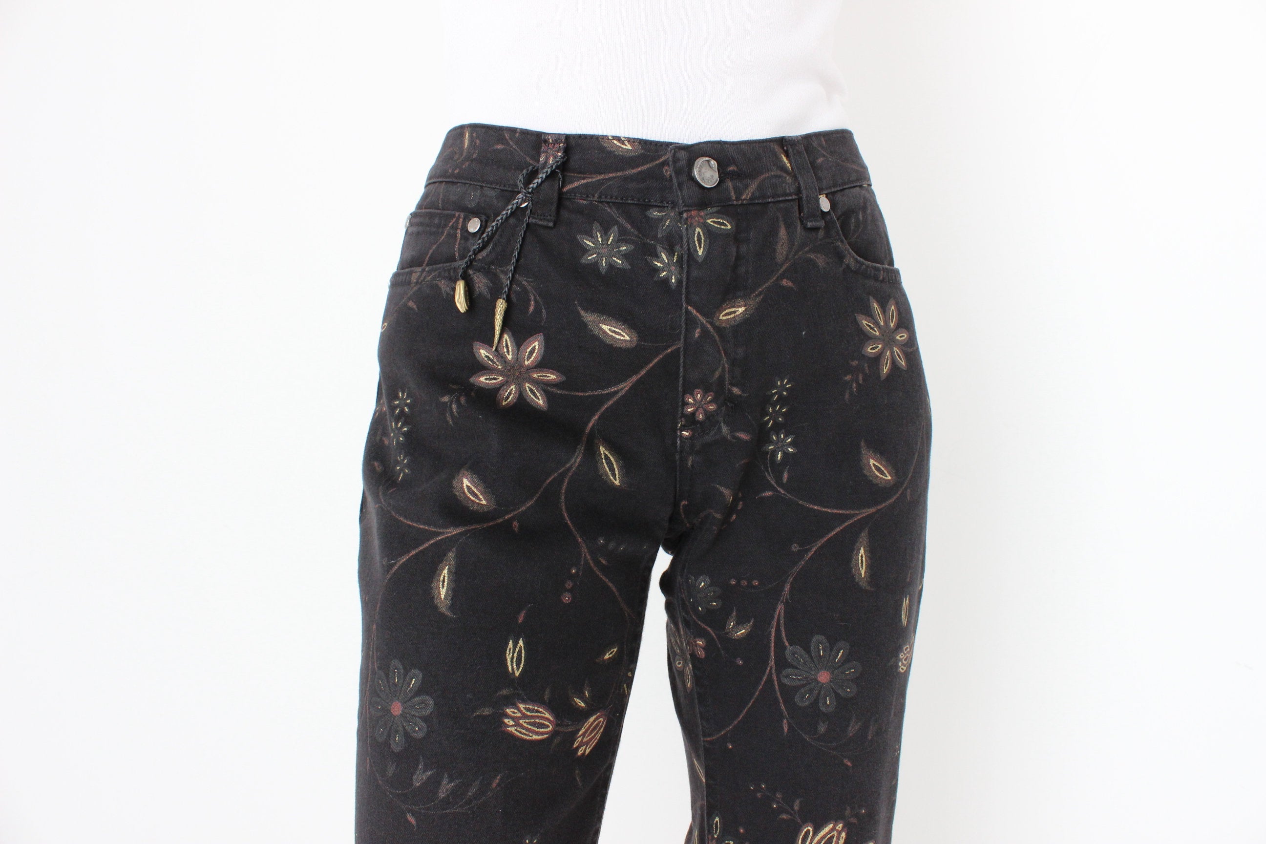 Y2K Roberto Cavalli Romantic Grunge Bootcut Jeans