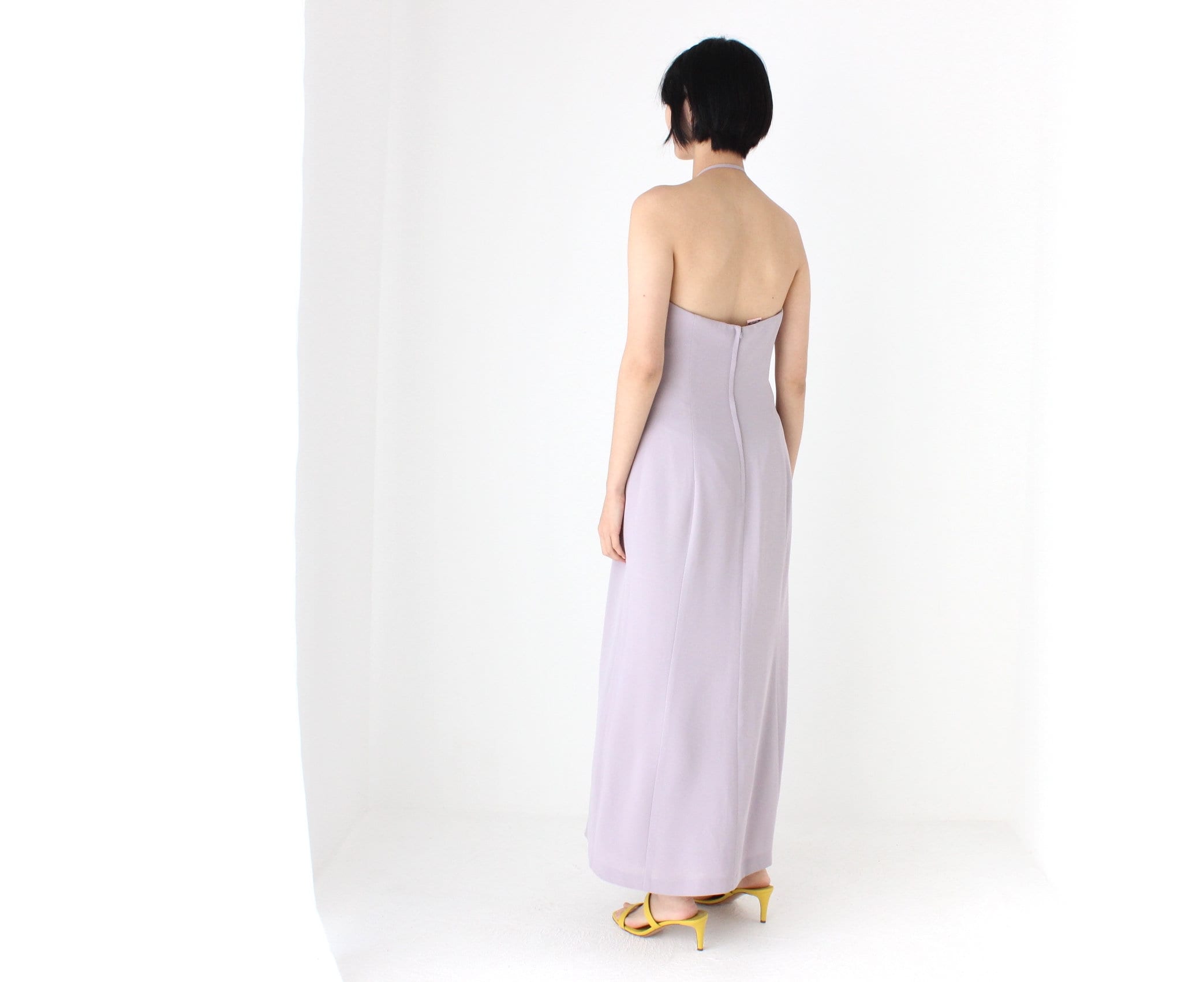 Stunning 90s "Covers" Pastel Halter Gown