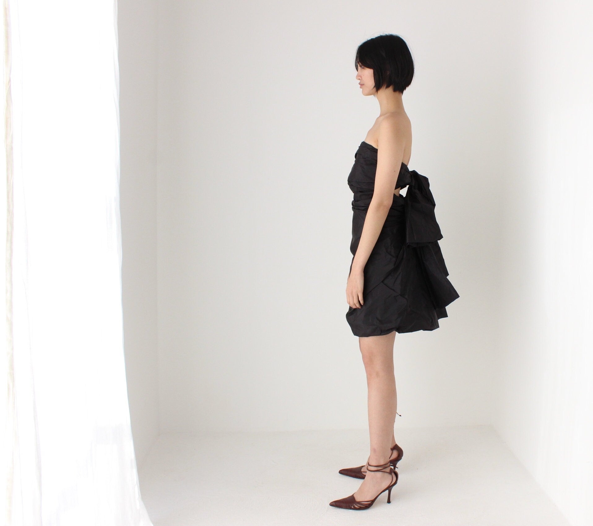 MARC JACOBS Silk Taffeta Sculptural Bow & Bubble Puff Party Dress