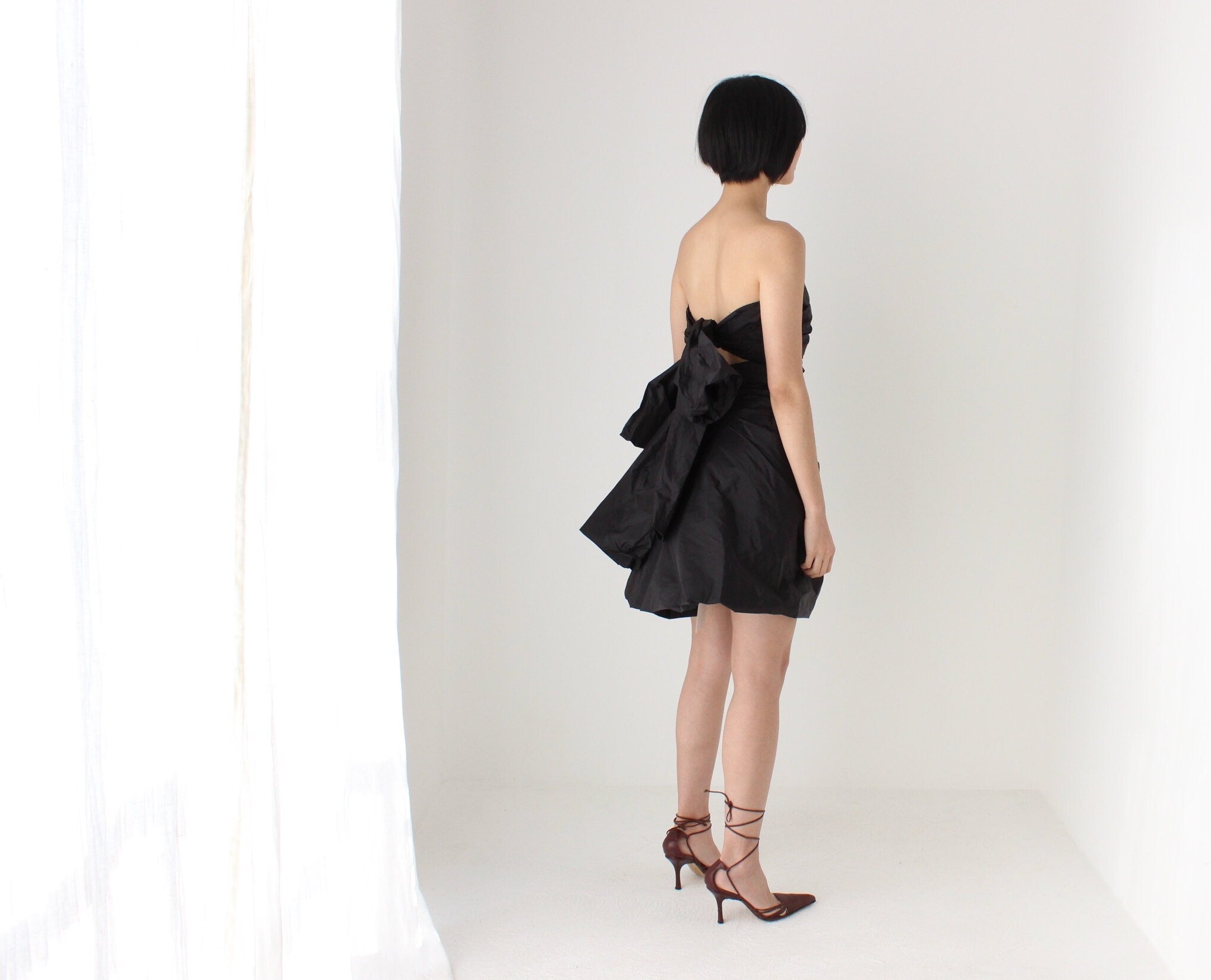 MARC JACOBS Silk Taffeta Sculptural Bow & Bubble Puff Party Dress