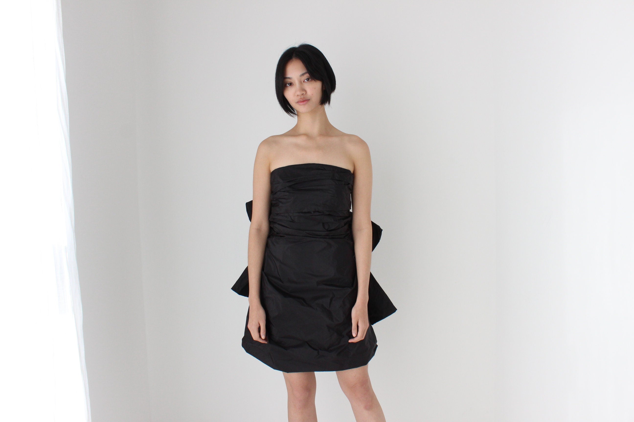 MARC JACOBS Silk Taffeta Sculptural Bow & Bubble Puff Party Dress