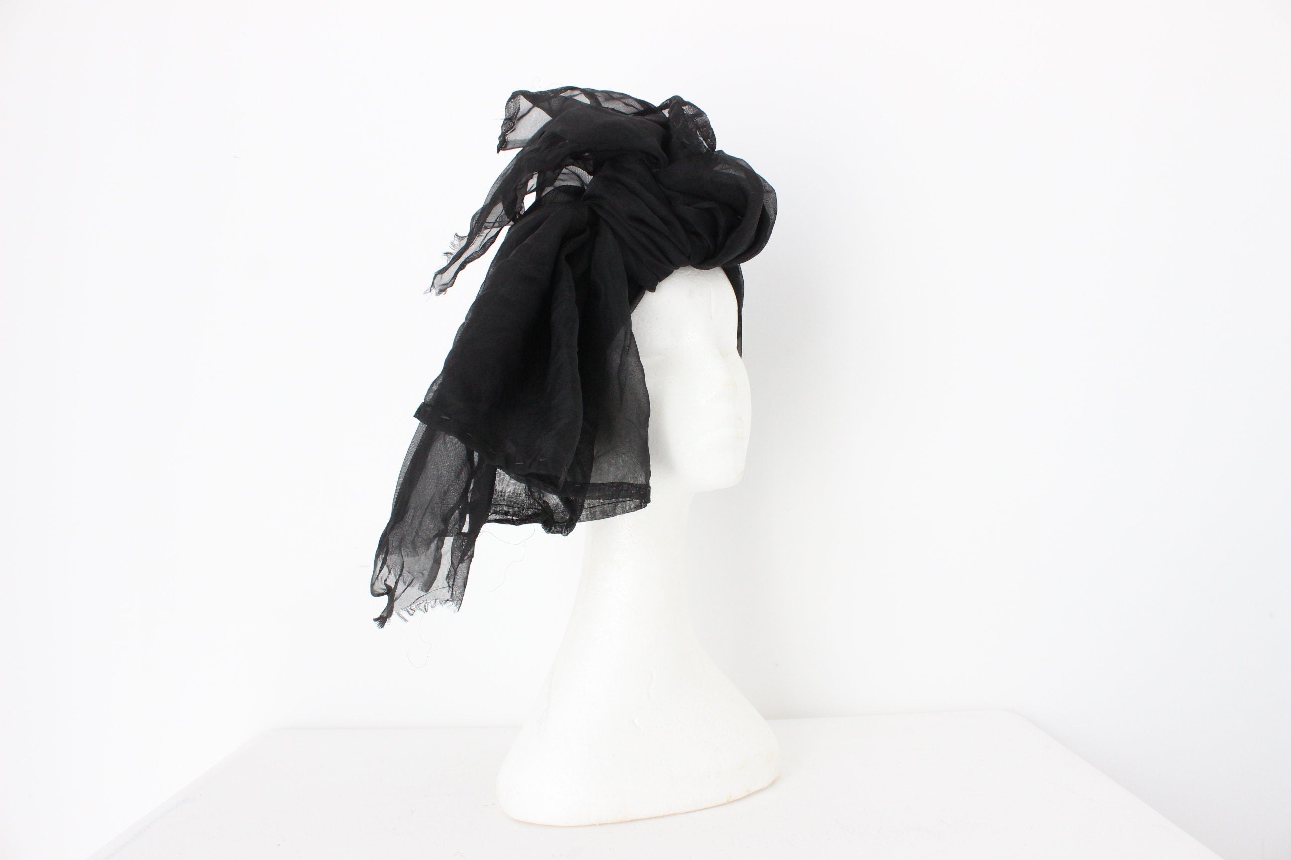 Sheer Organza Square Scarf