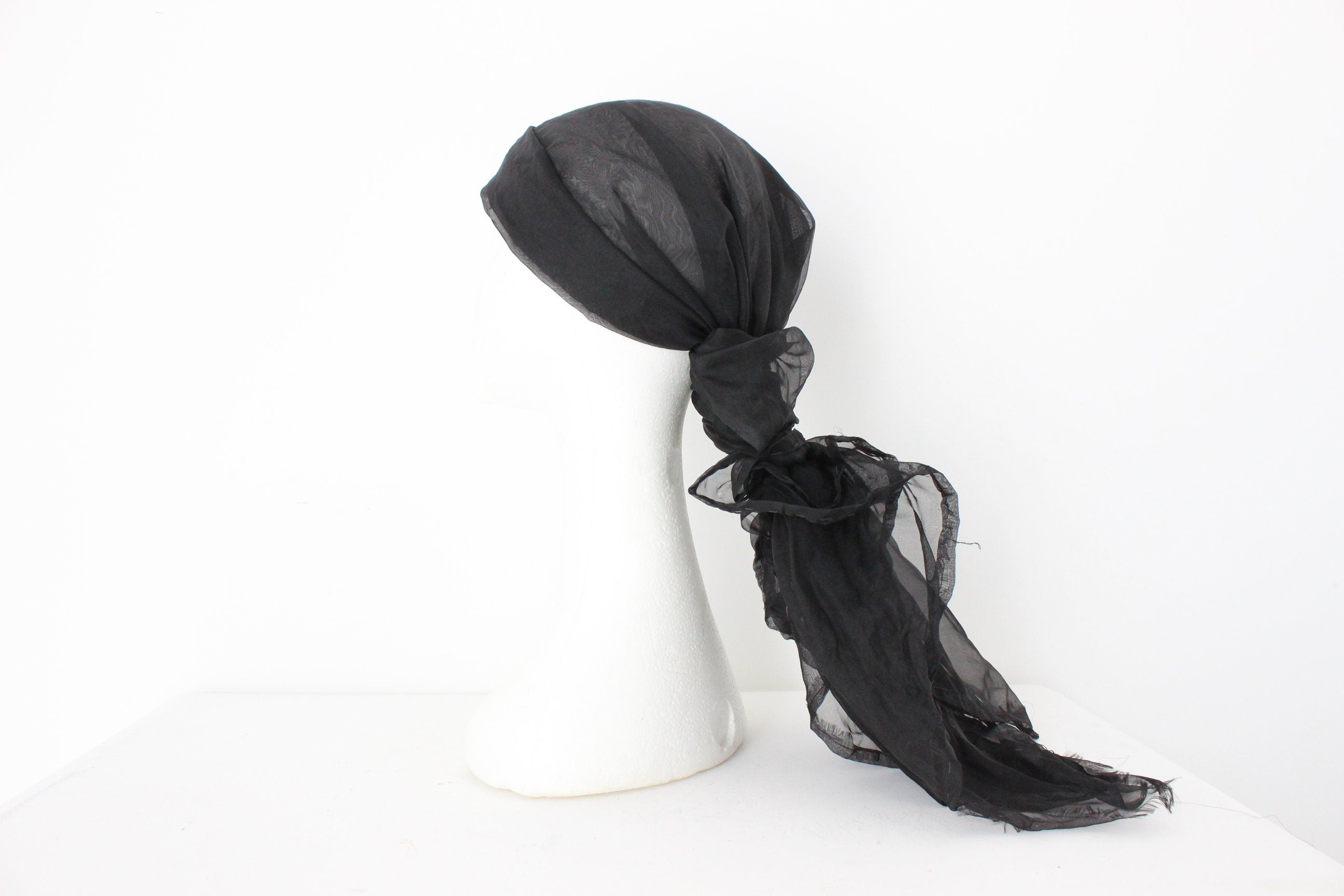 Sheer Organza Square Scarf