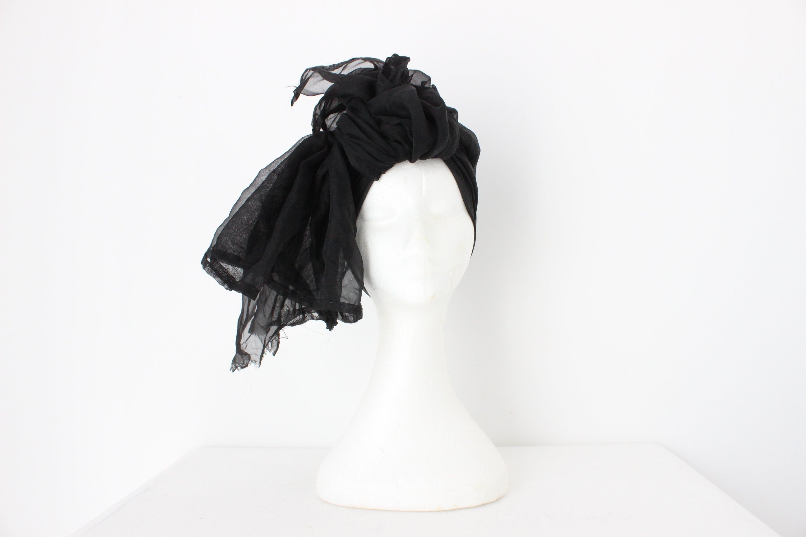 Sheer Organza Square Scarf