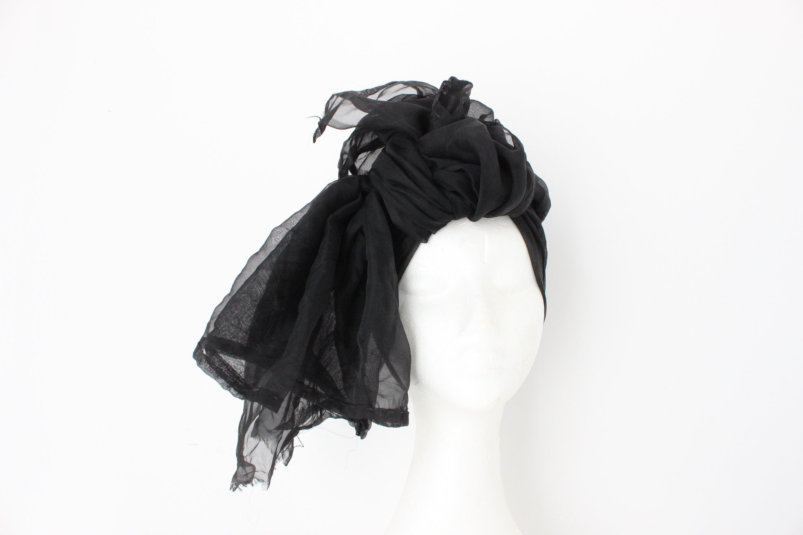 Sheer Organza Square Scarf
