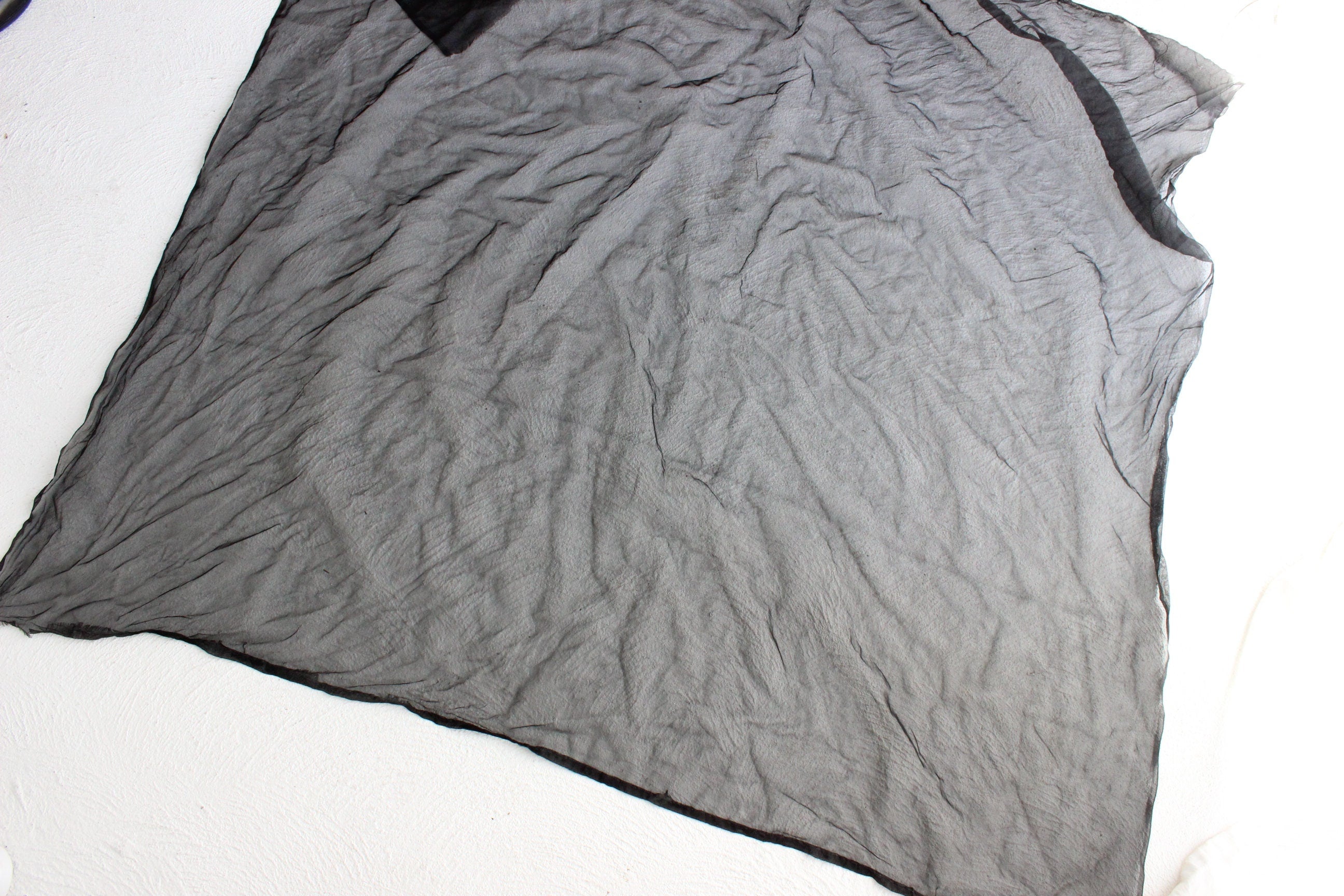 Sheer Organza Square Scarf