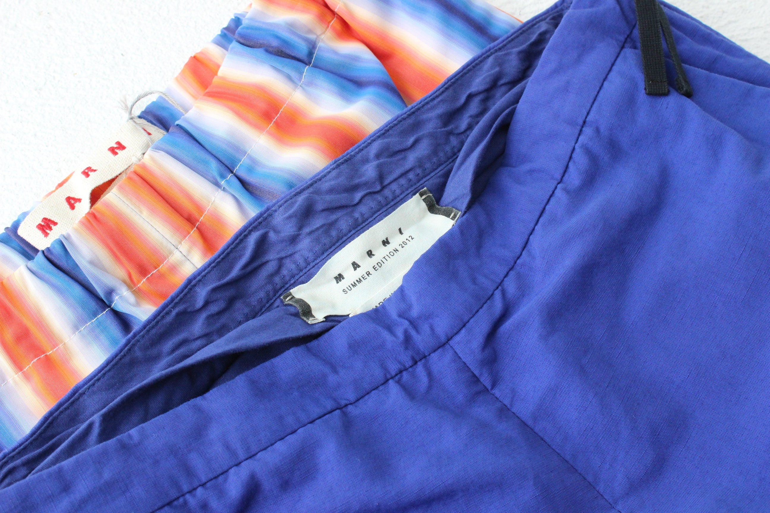 2000s MARNI Cobalt Cropped Trousers