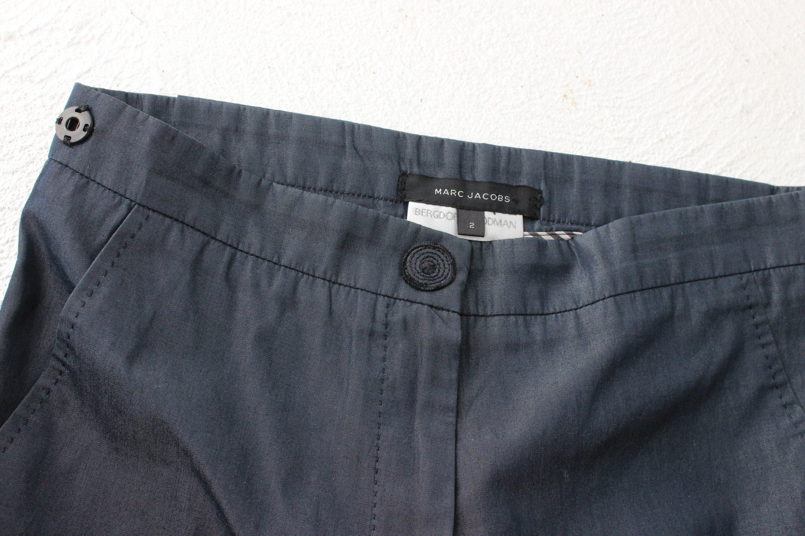 Y2K Marc Jacobs Midnight Blue Metallic Pants