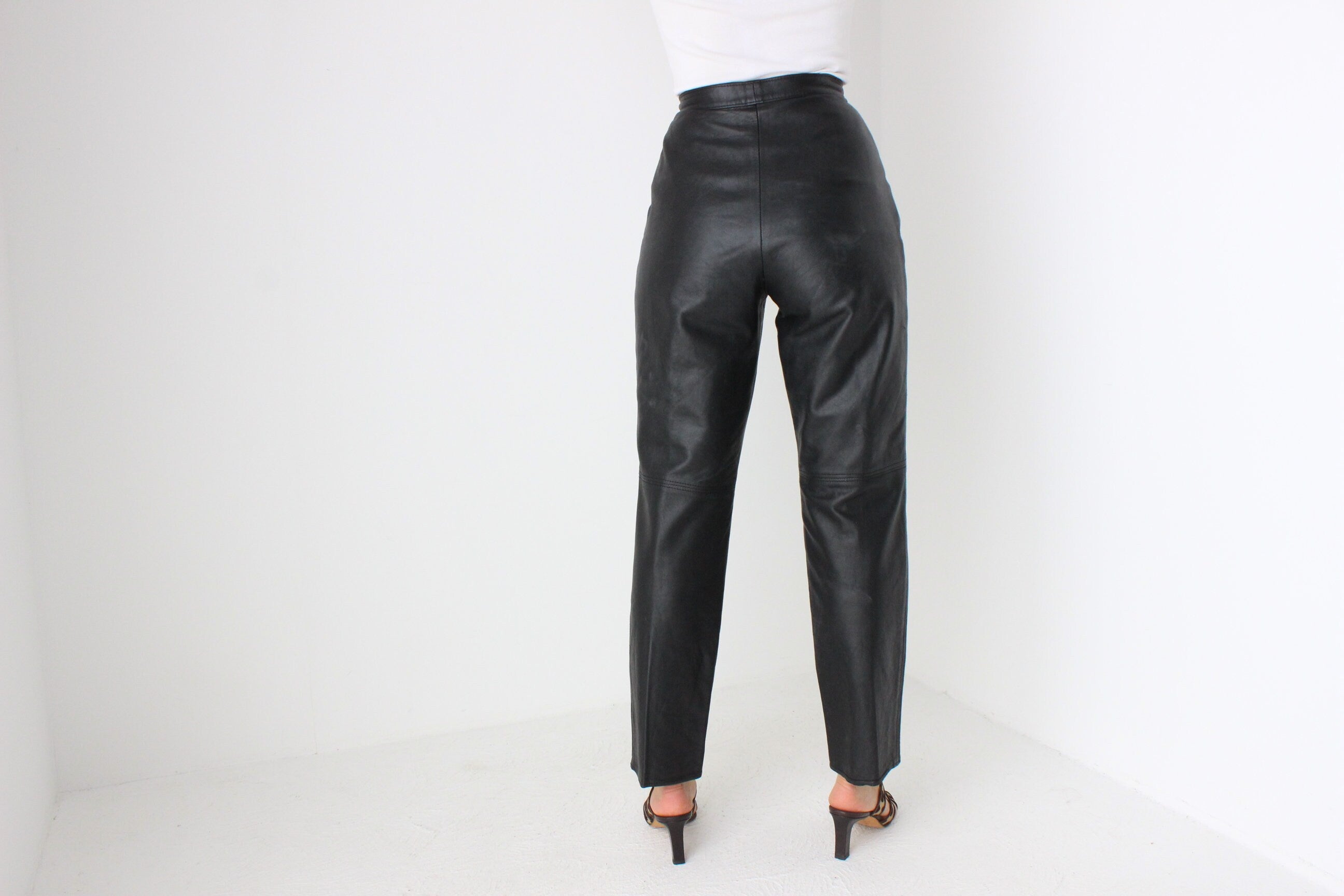 80s Softest {Genuine Leather} High Waist Pants