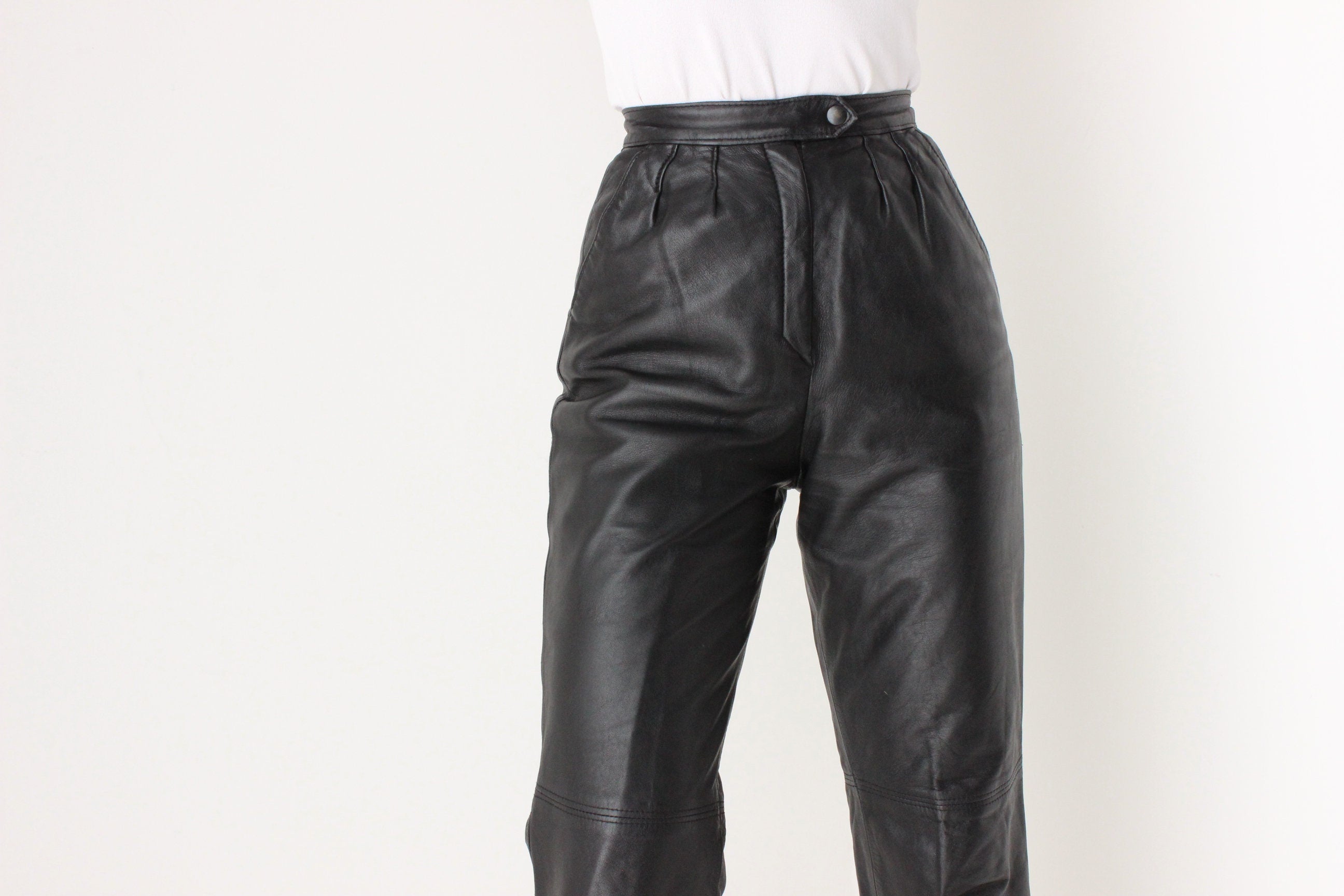 80s Softest {Genuine Leather} High Waist Pants