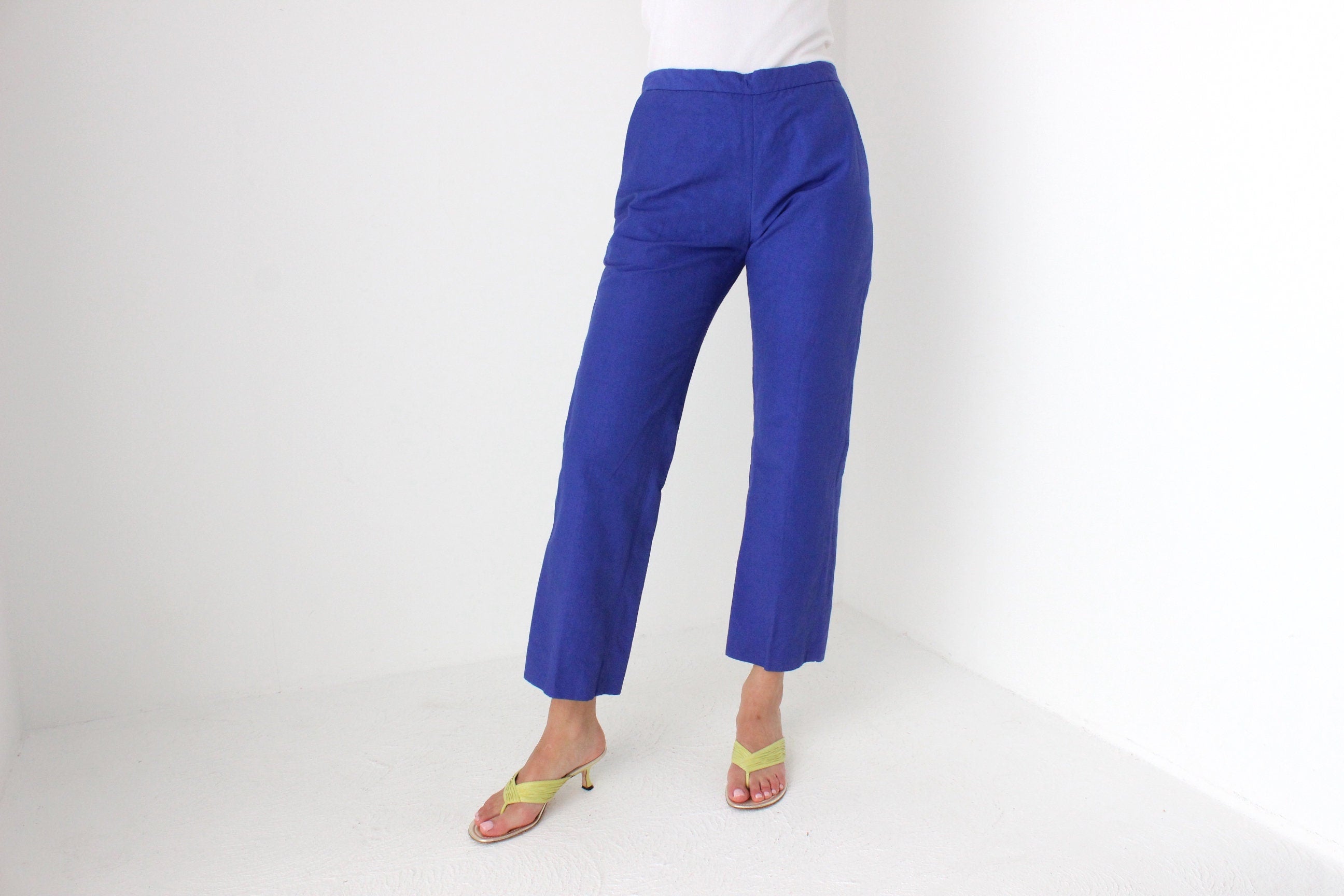 2000s MARNI Cobalt Cropped Trousers