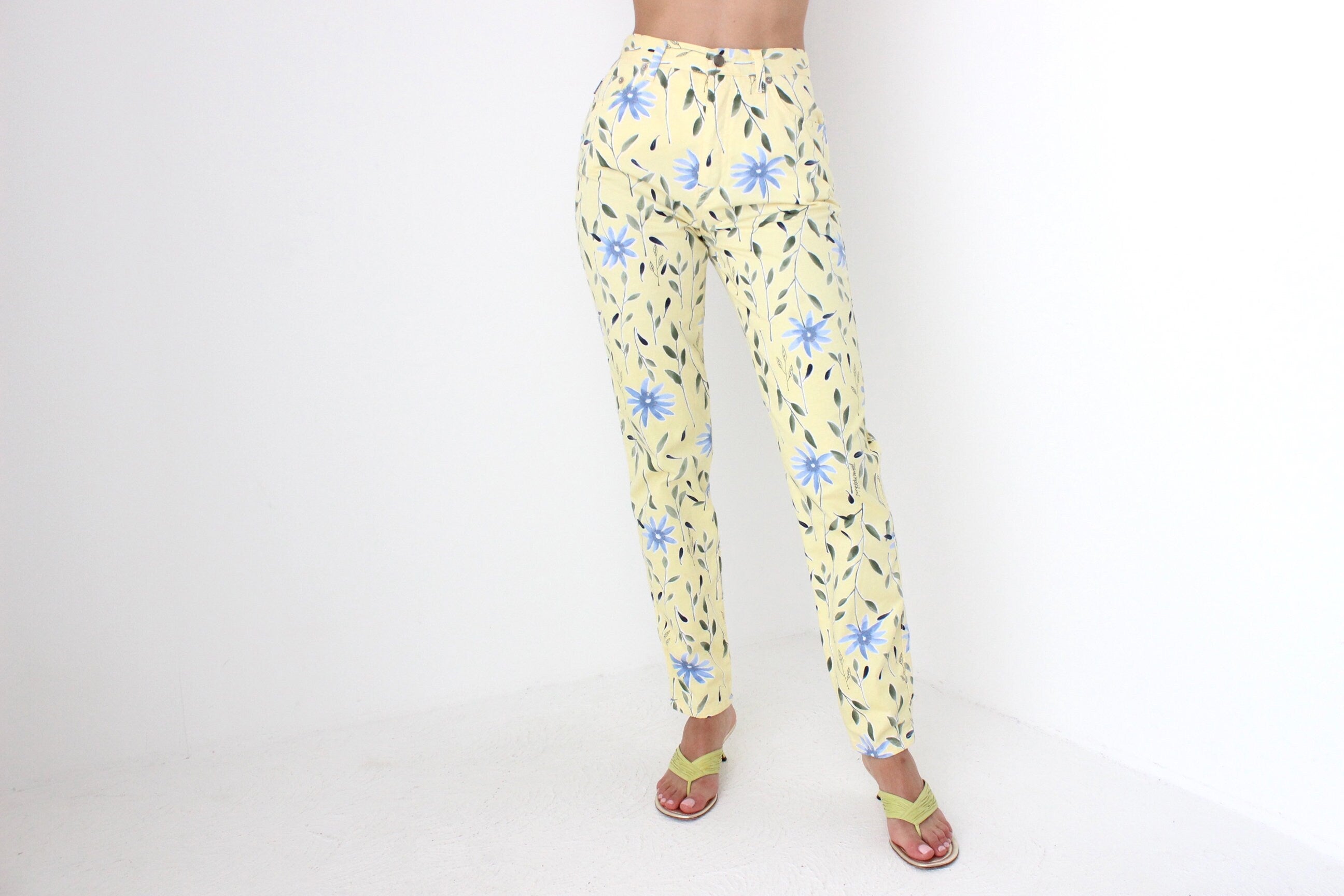 90s Moschino Lemon & Cornflower Jeans