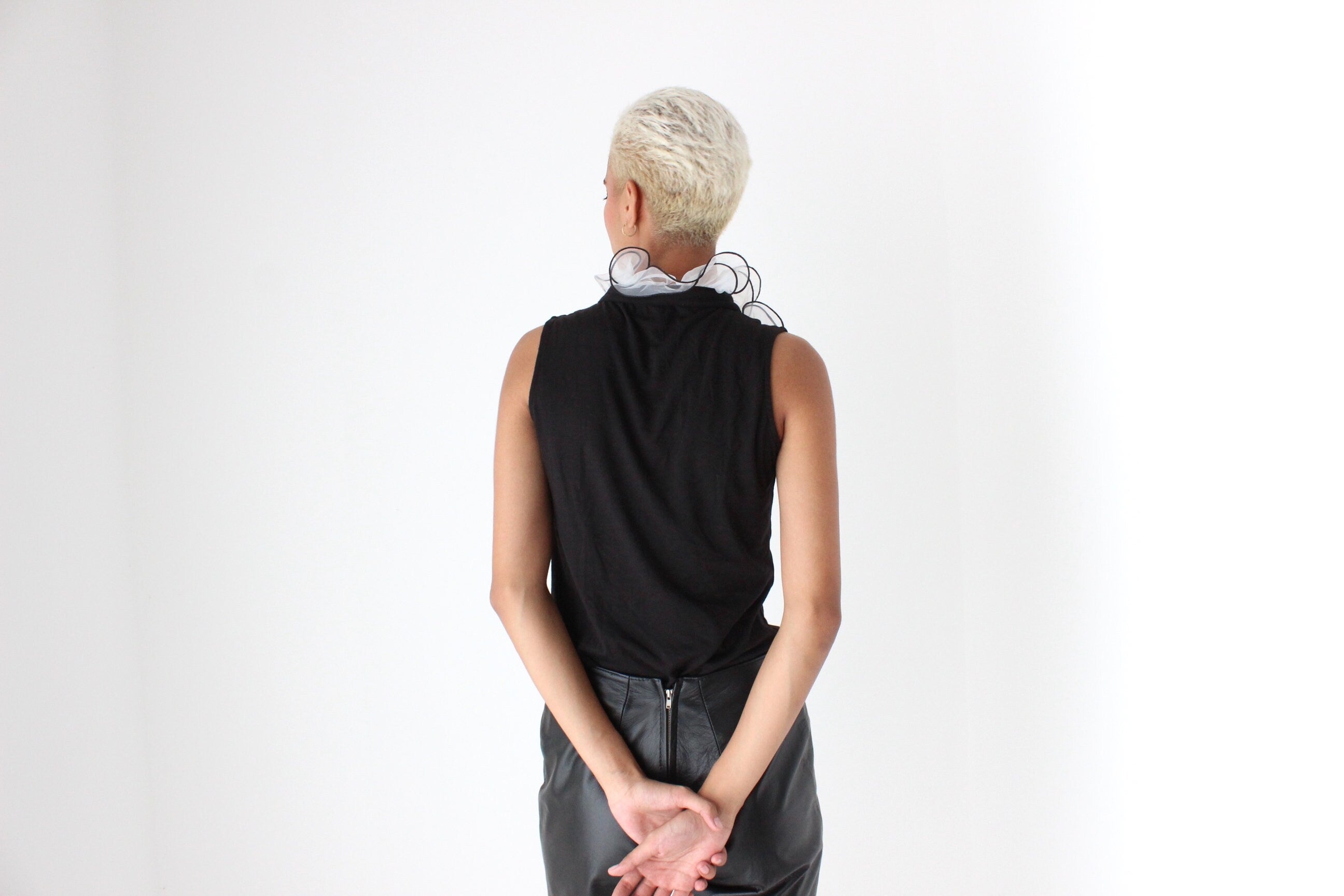 Avant Garde 2000s Origami Ruffle Top