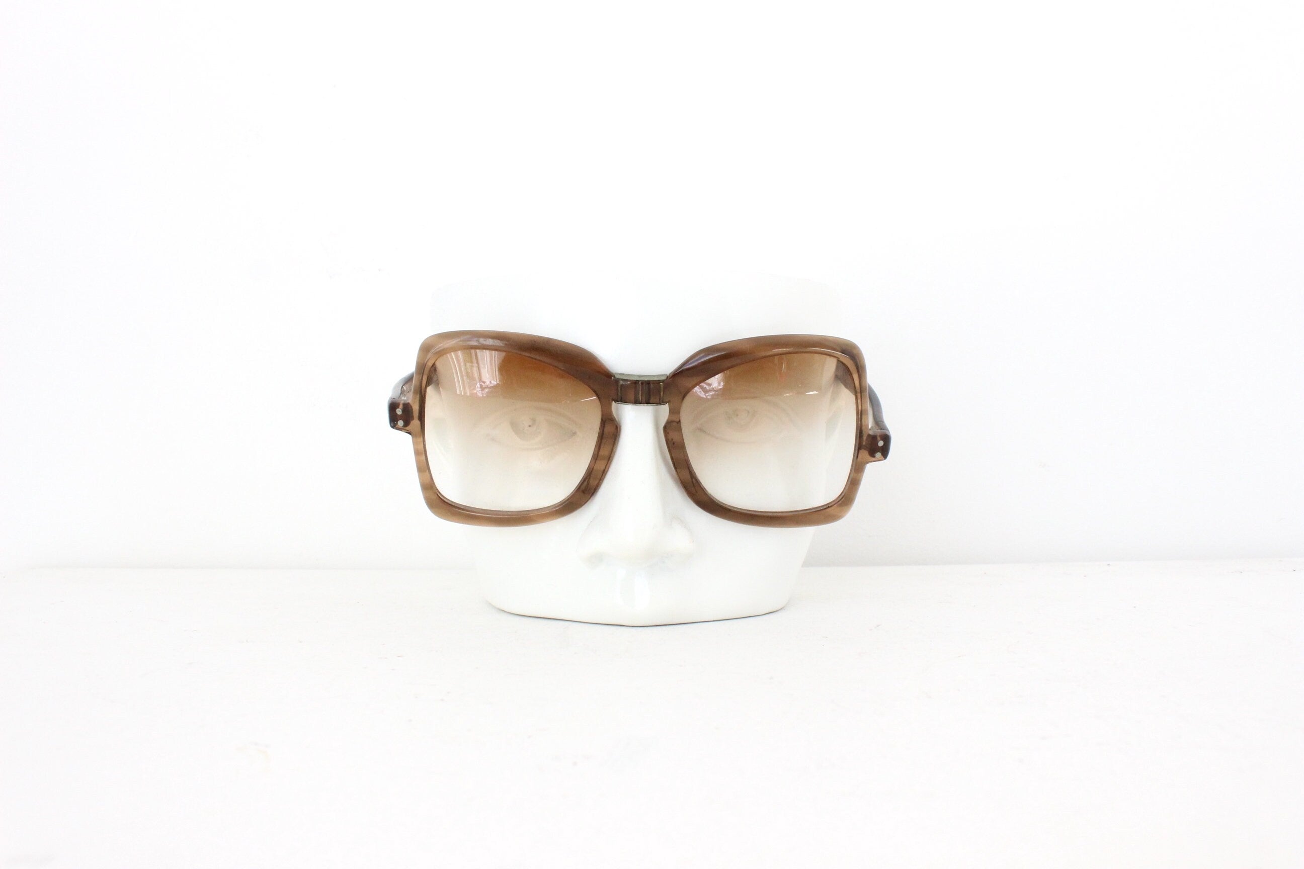 70s FOLDABLE "Eye-Benders - Belinda" Collectible Vintage Sunglasses
