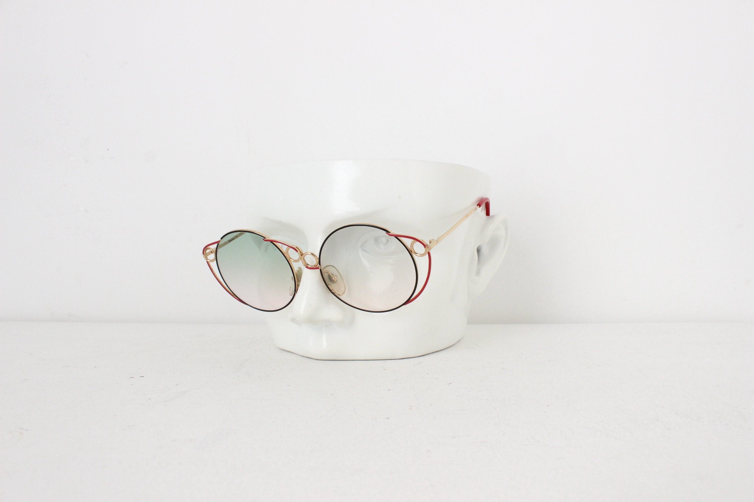 1980s Limited Edition RARE Casanova Italy Wearable Art Sunglasses