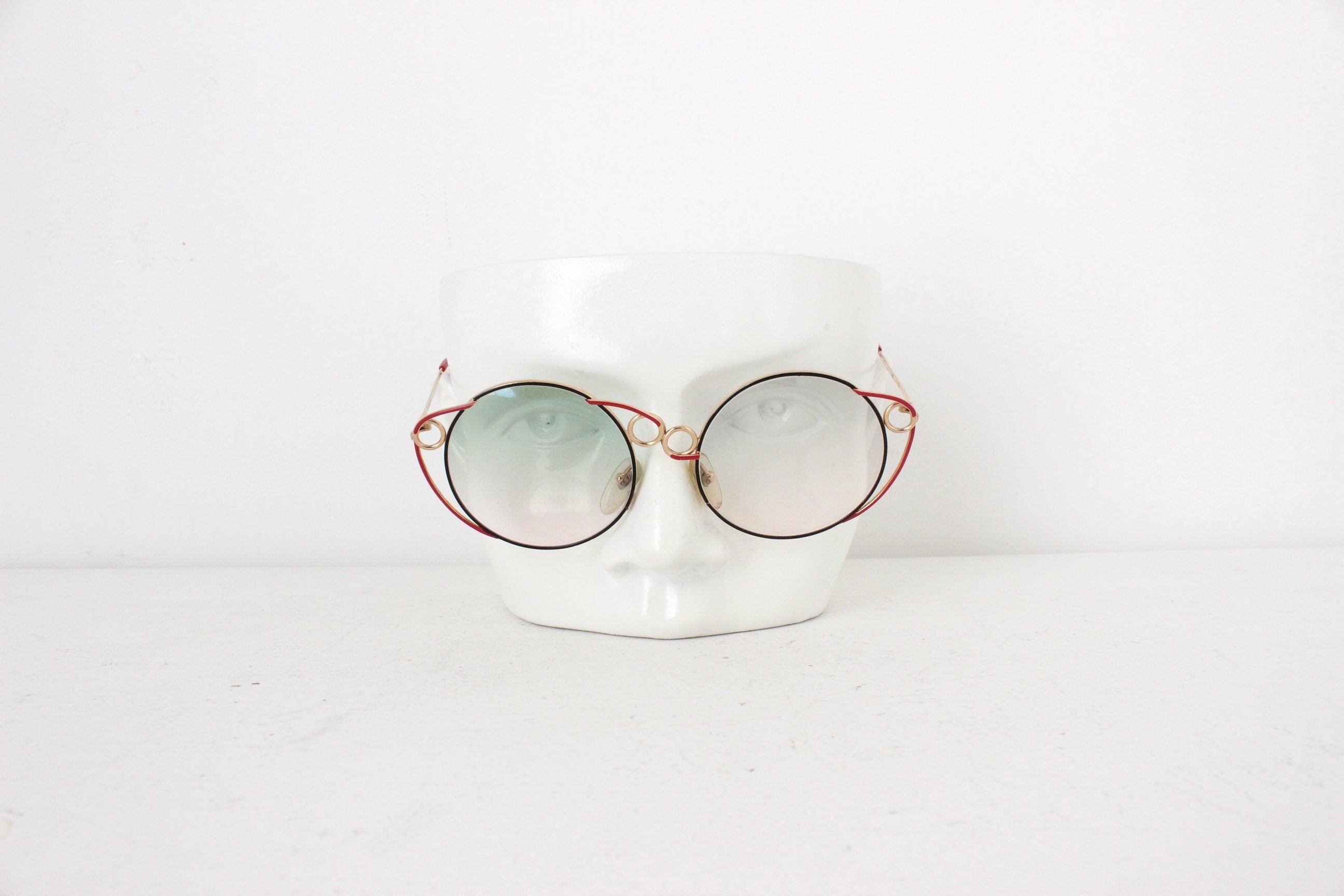 1980s Limited Edition RARE Casanova Italy Wearable Art Sunglasses
