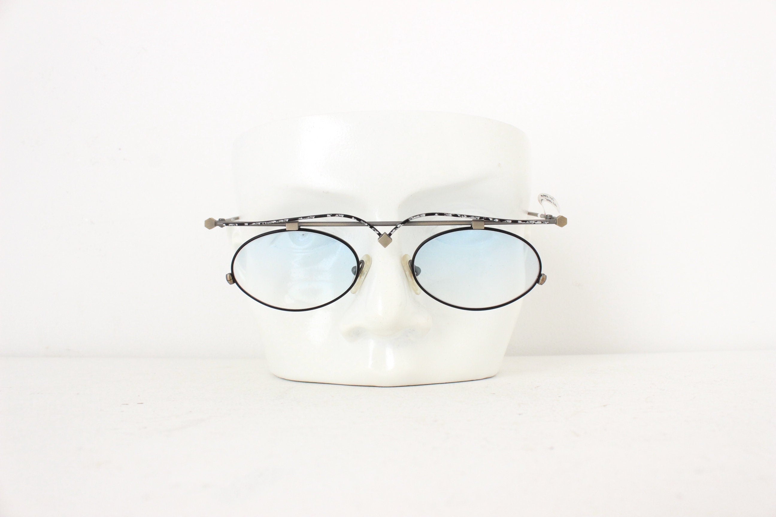 Phenomenal 1990s Work of Art, Hand Finished Italian Sunglasses by Bajazzo Lunettes