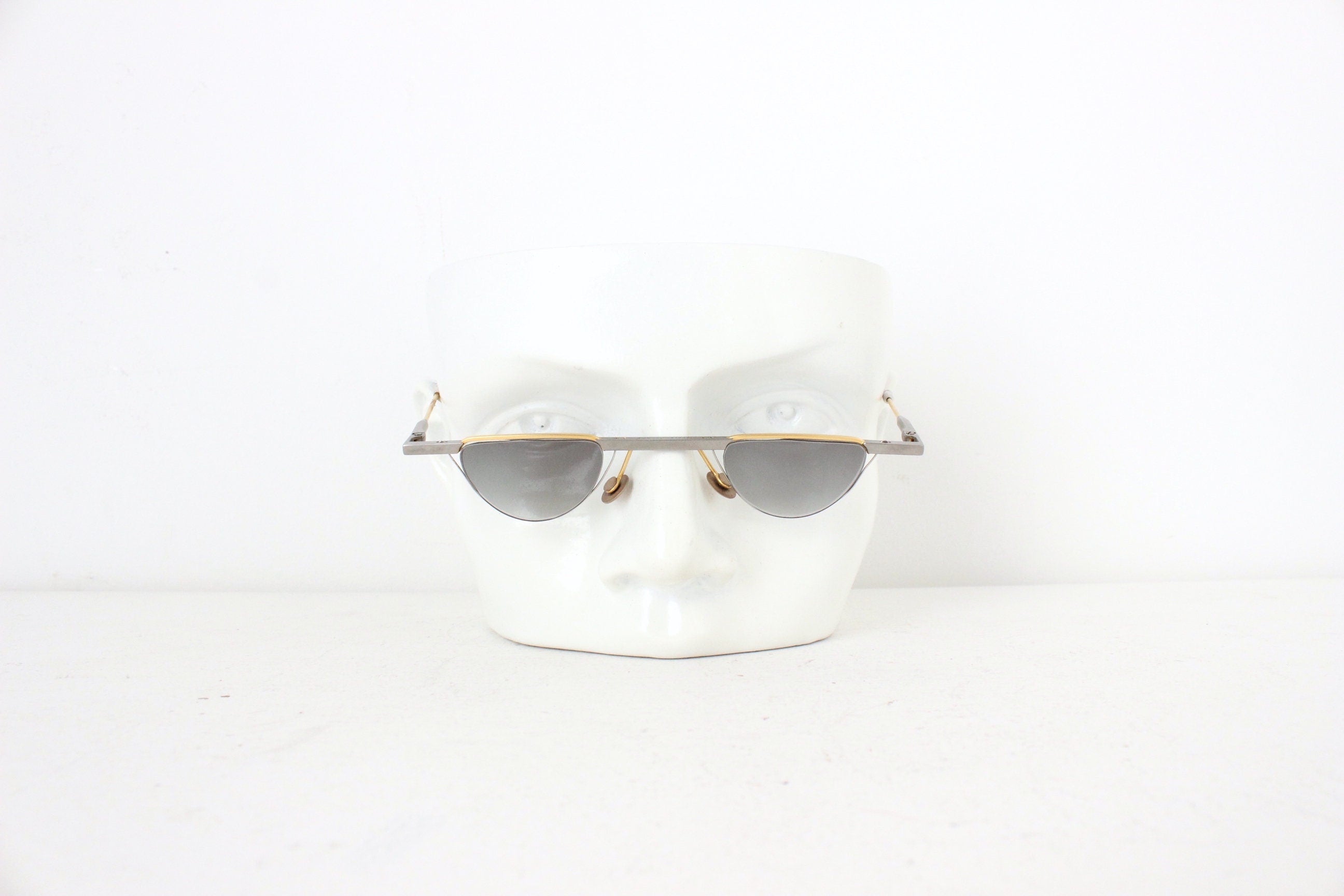 90s Passe Patout Slim Line Architectural Bahaus Sunglasses ~ Made in France