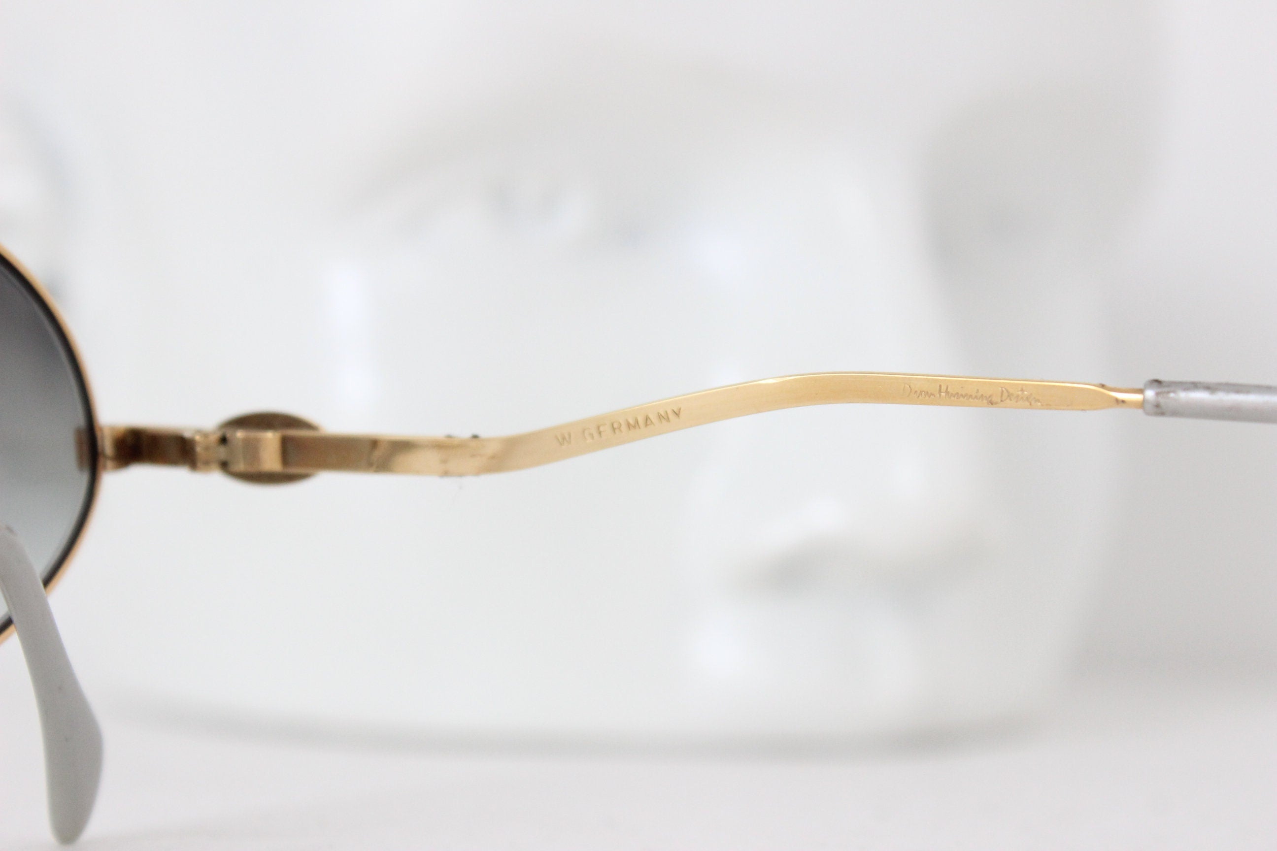 1980s Gold Plated Sculptural "Knot" Sunglasses ~ by MCS, Made in West Germany