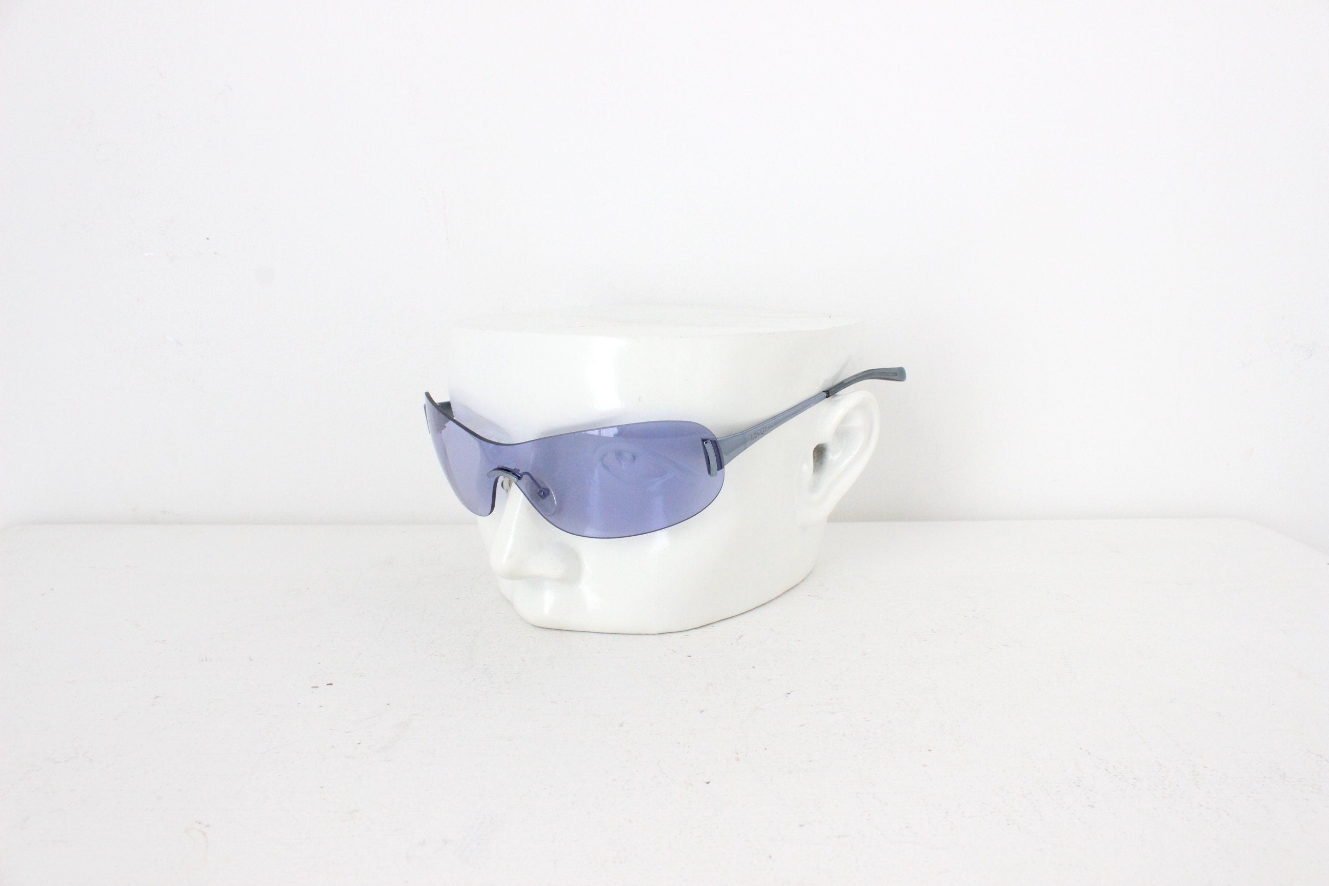 Y2K Revlon Techno Wraparound Shield Sunglasses