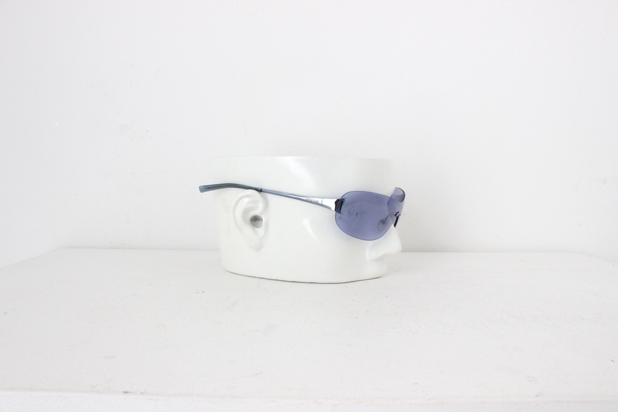 Y2K Revlon Techno Wraparound Shield Sunglasses