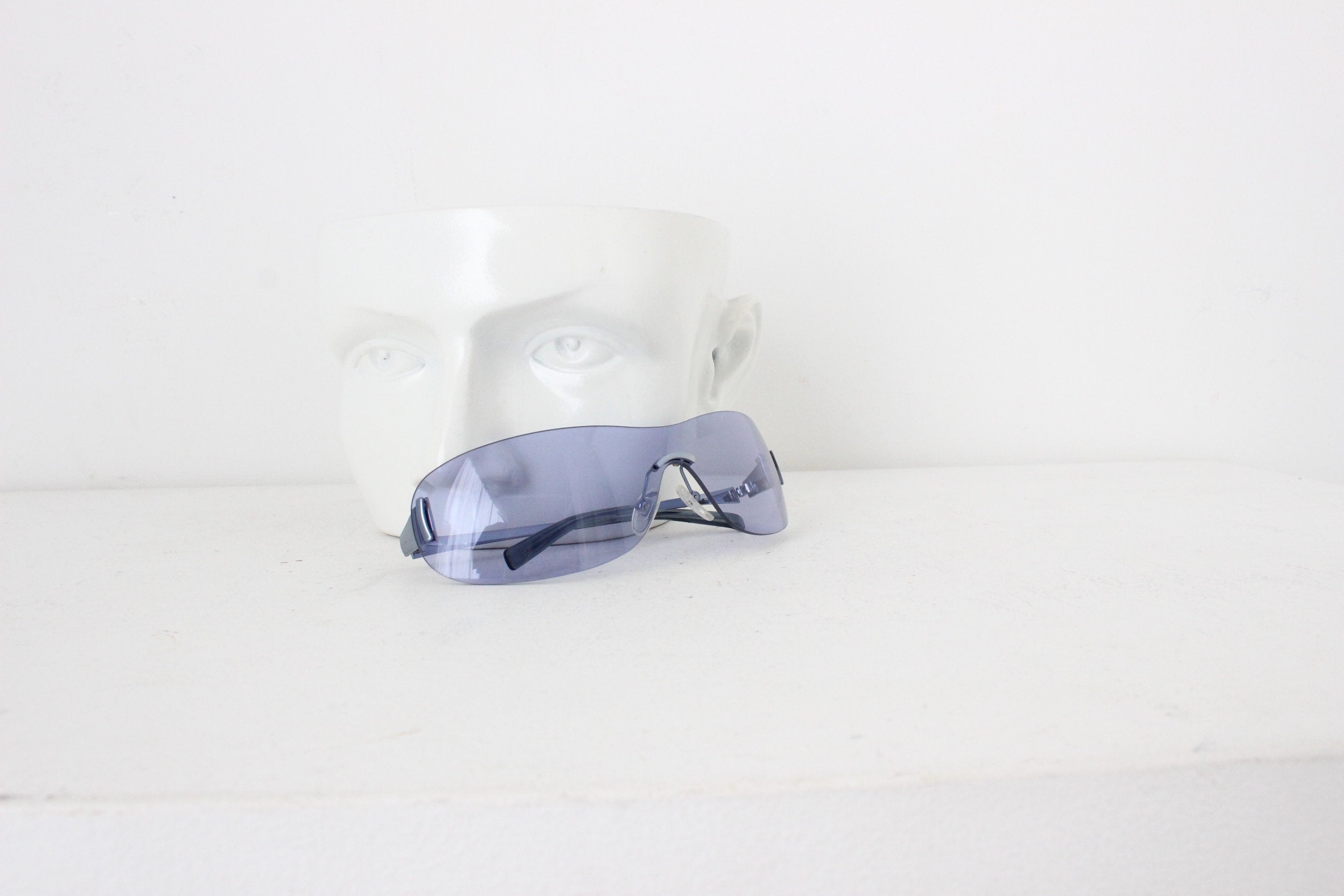 Y2K Revlon Techno Wraparound Shield Sunglasses