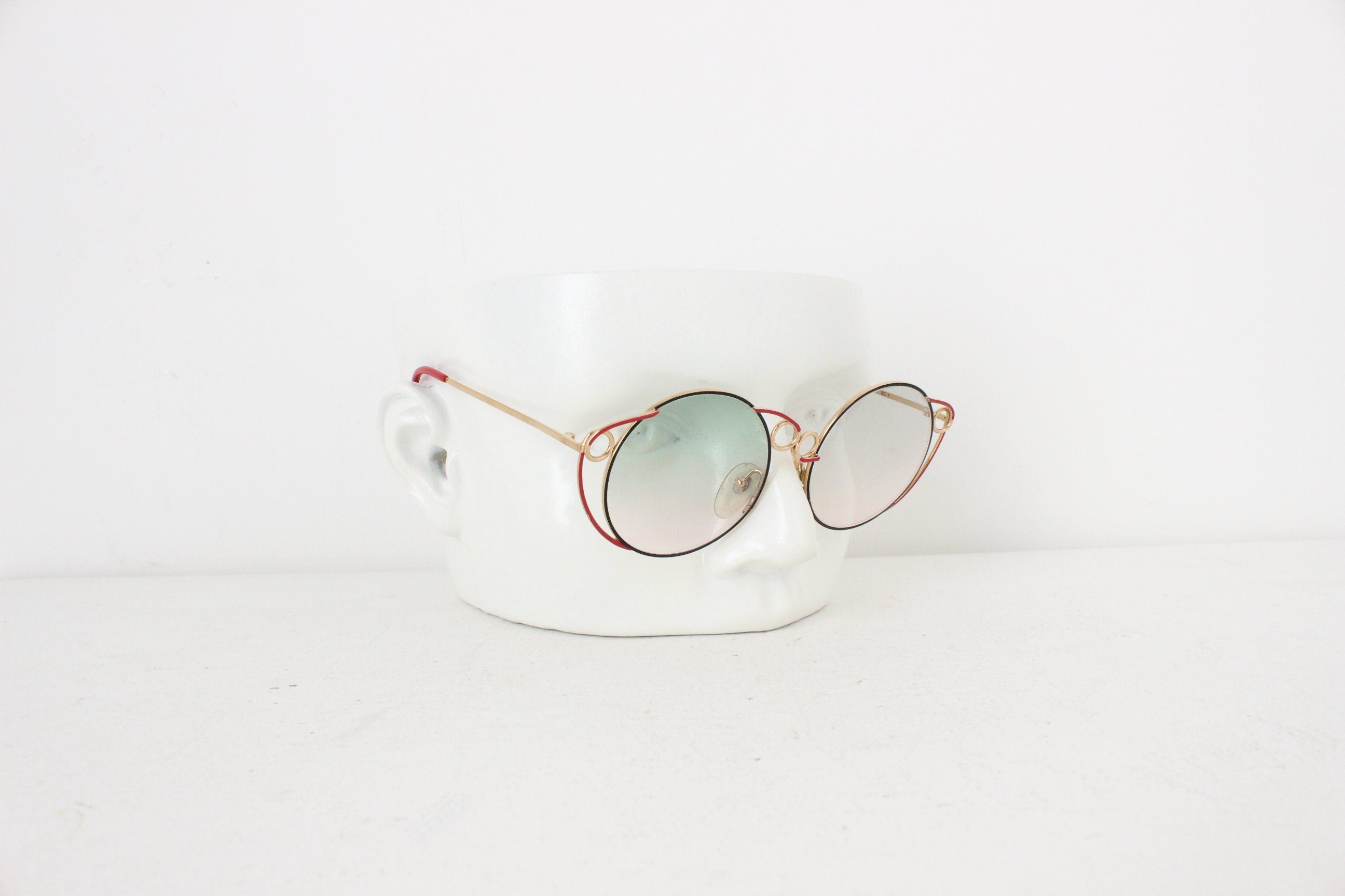 1980s Limited Edition RARE Casanova Italy Wearable Art Sunglasses