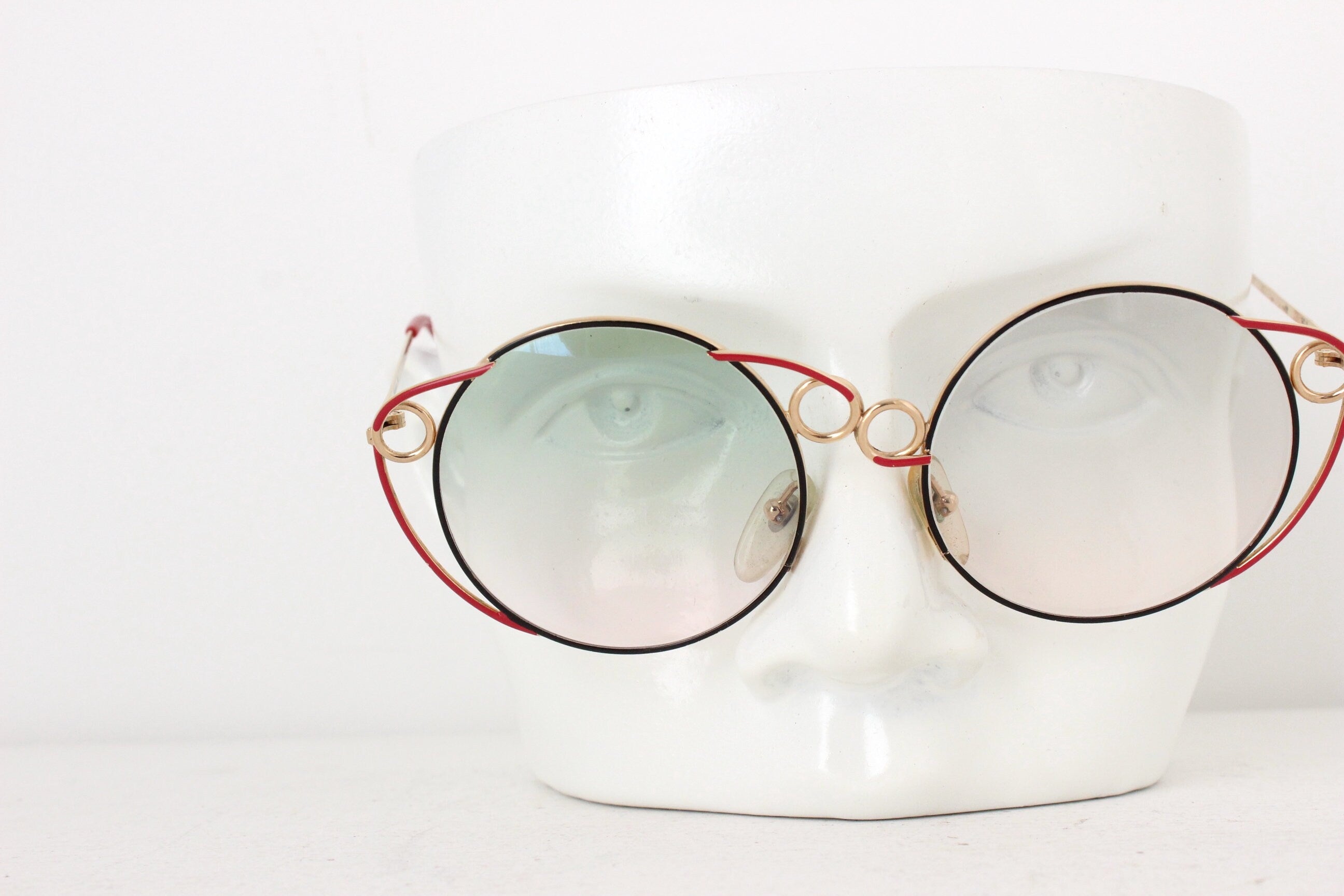 1980s Limited Edition RARE Casanova Italy Wearable Art Sunglasses