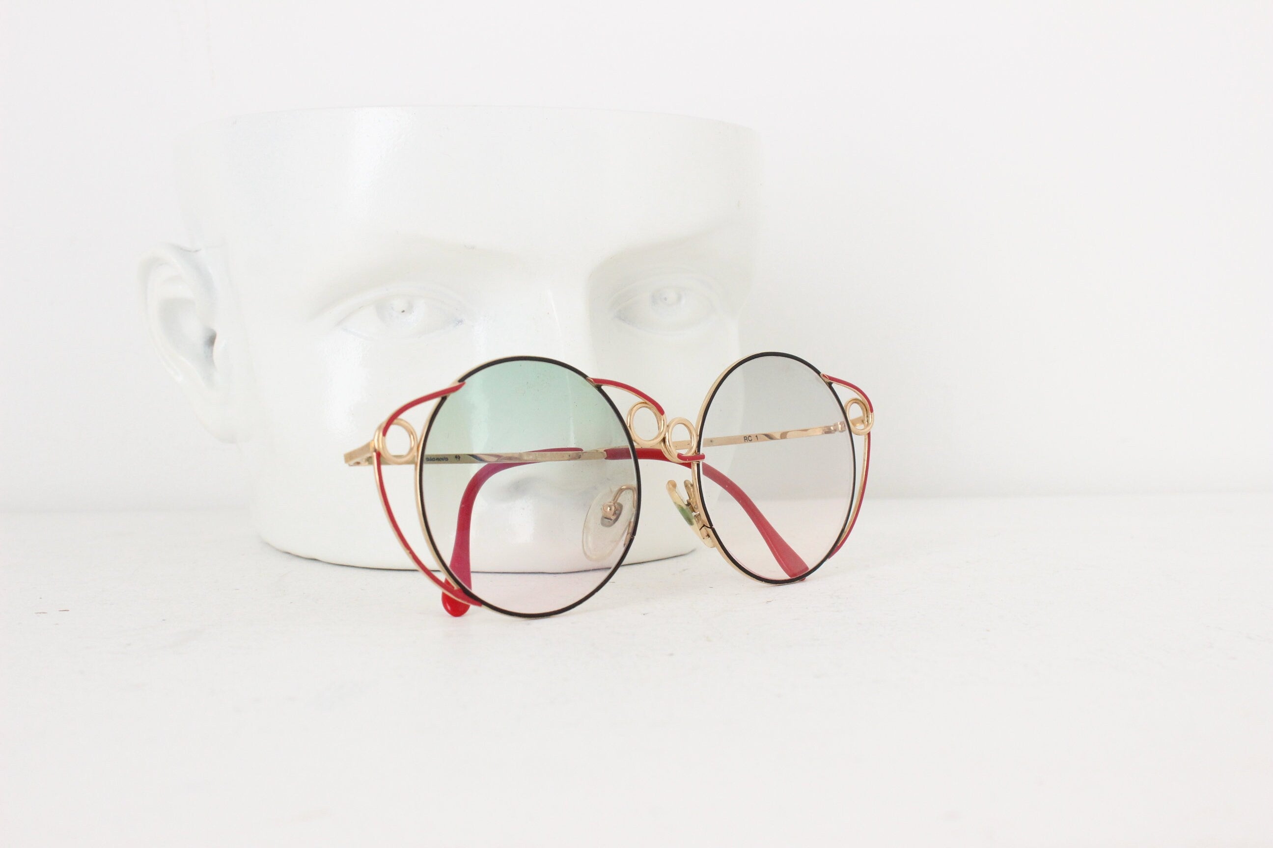 1980s Limited Edition RARE Casanova Italy Wearable Art Sunglasses