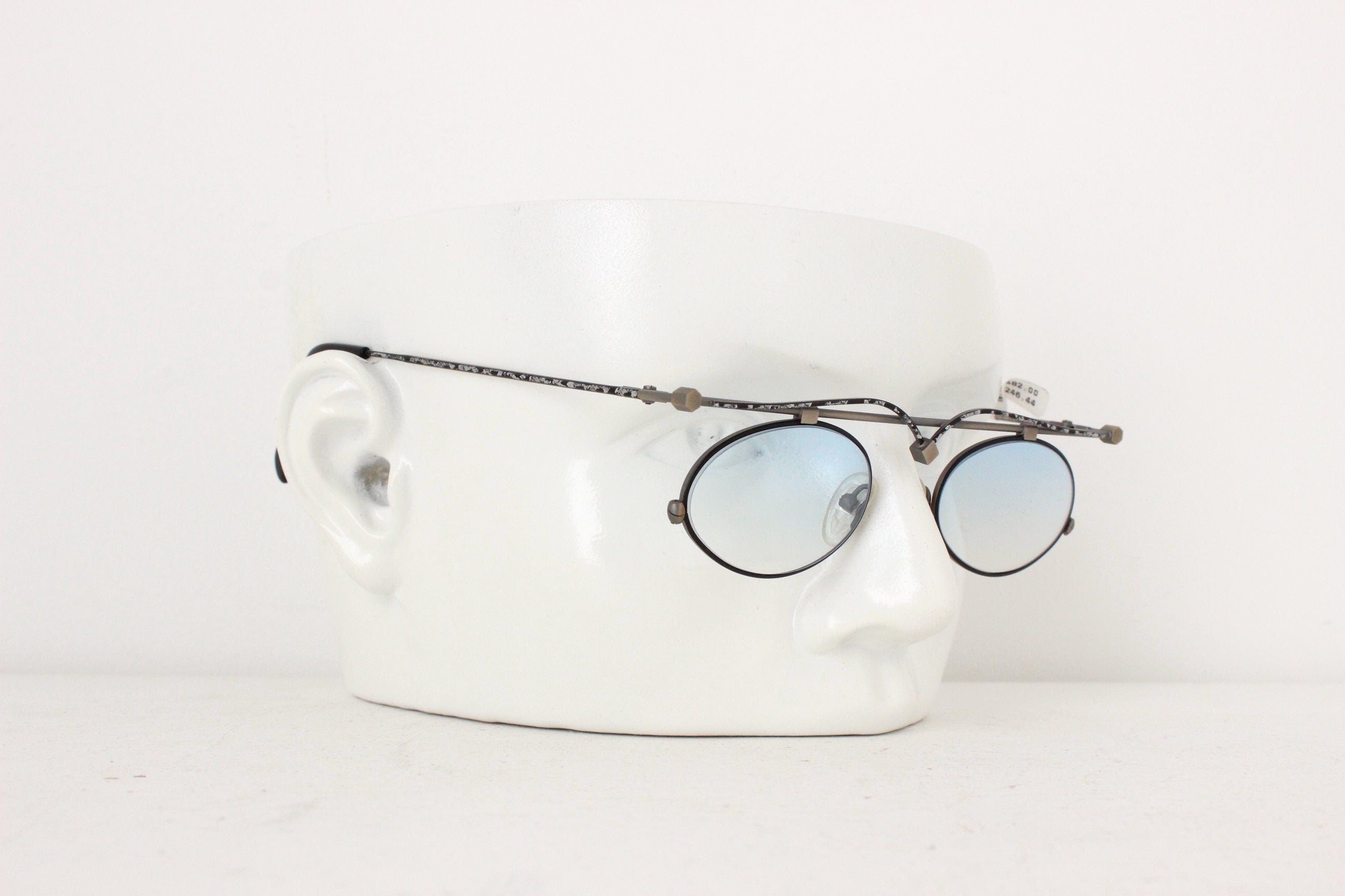 Phenomenal 1990s Work of Art, Hand Finished Italian Sunglasses by Bajazzo Lunettes