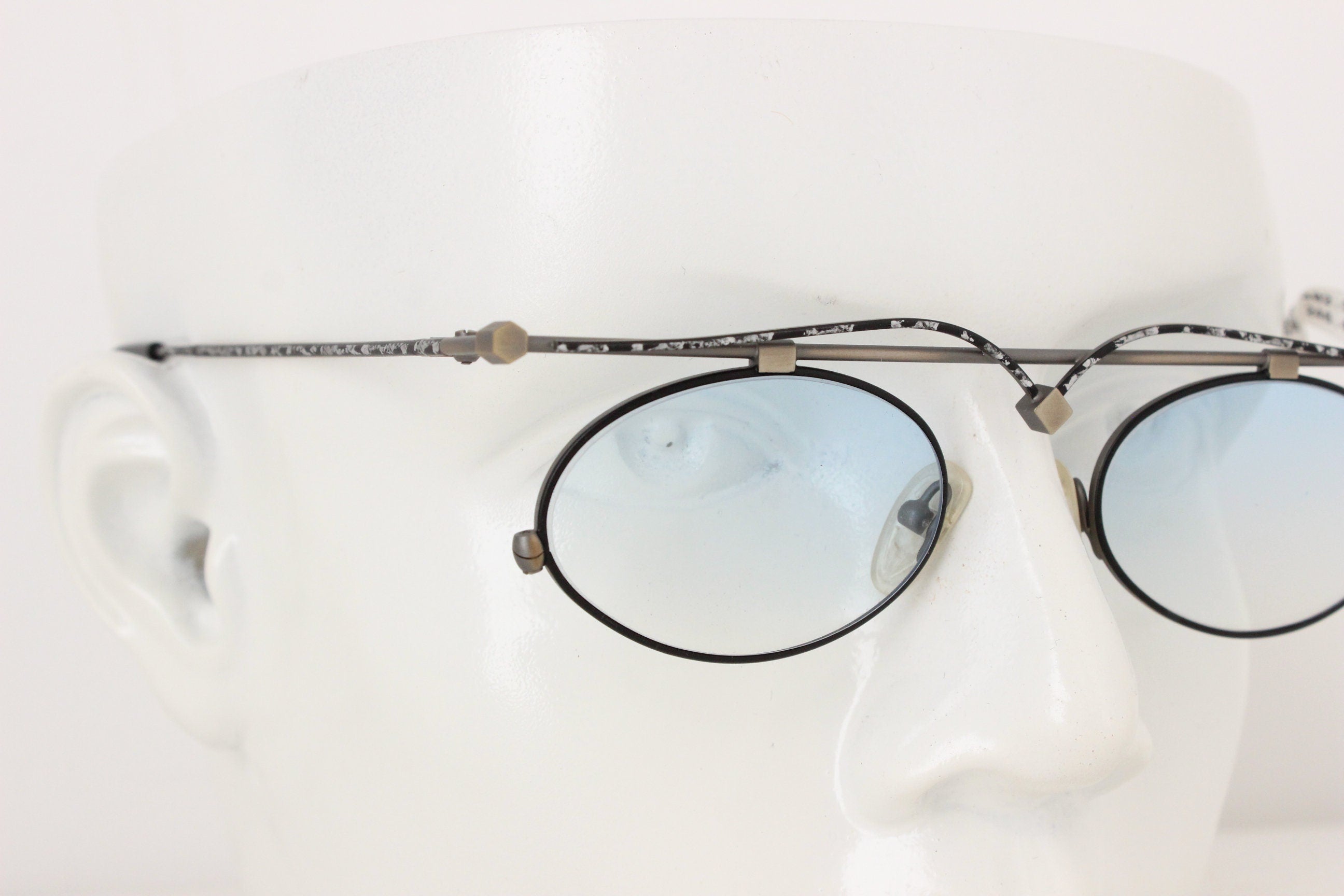 Phenomenal 1990s Work of Art, Hand Finished Italian Sunglasses by Bajazzo Lunettes