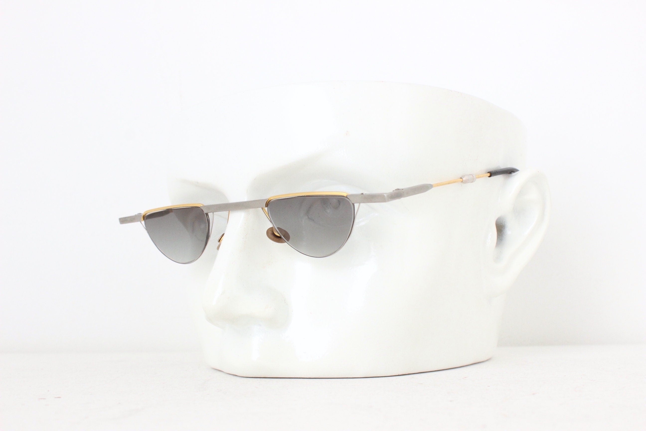 90s Passe Patout Slim Line Architectural Bahaus Sunglasses ~ Made in France