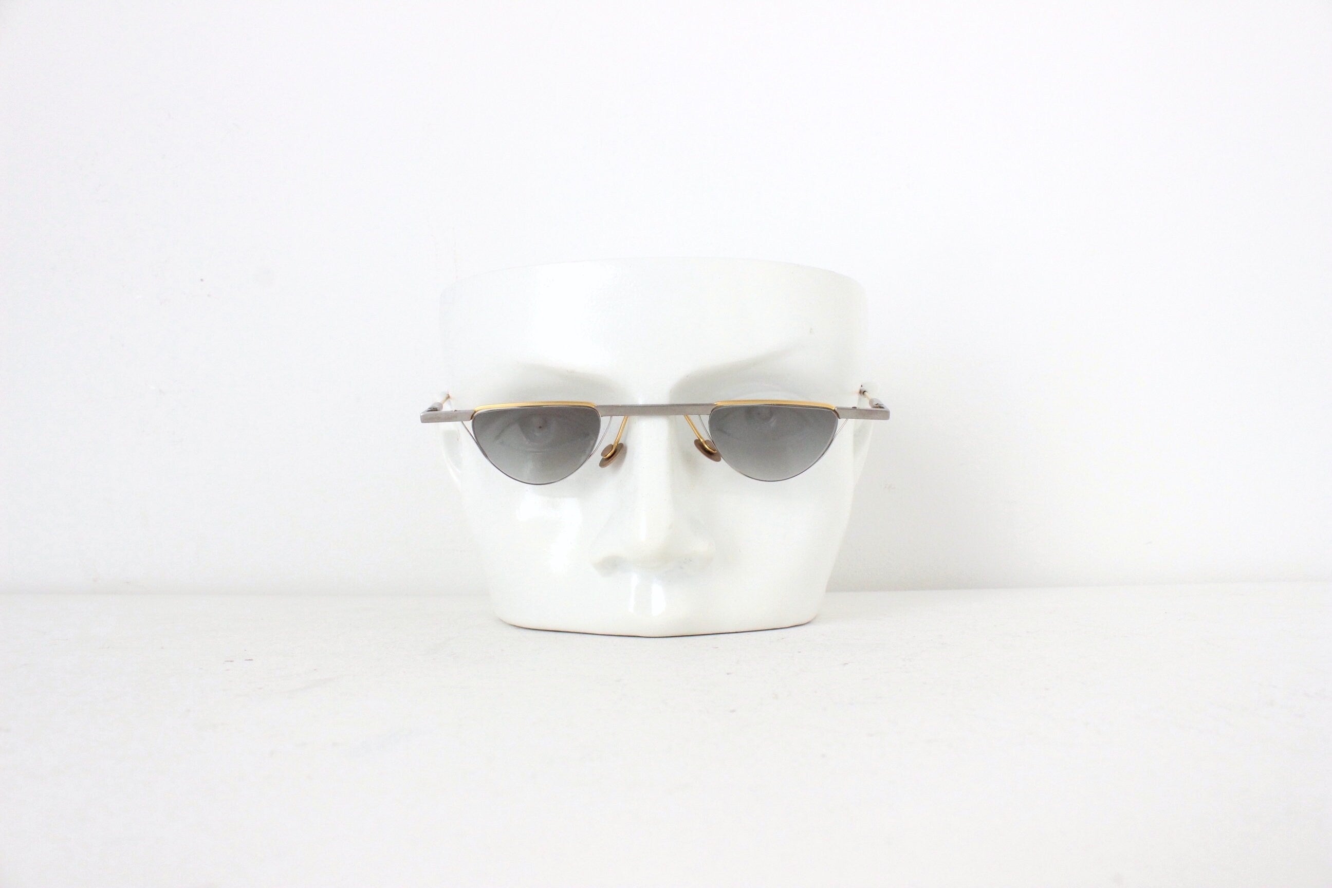 90s Passe Patout Slim Line Architectural Bahaus Sunglasses ~ Made in France