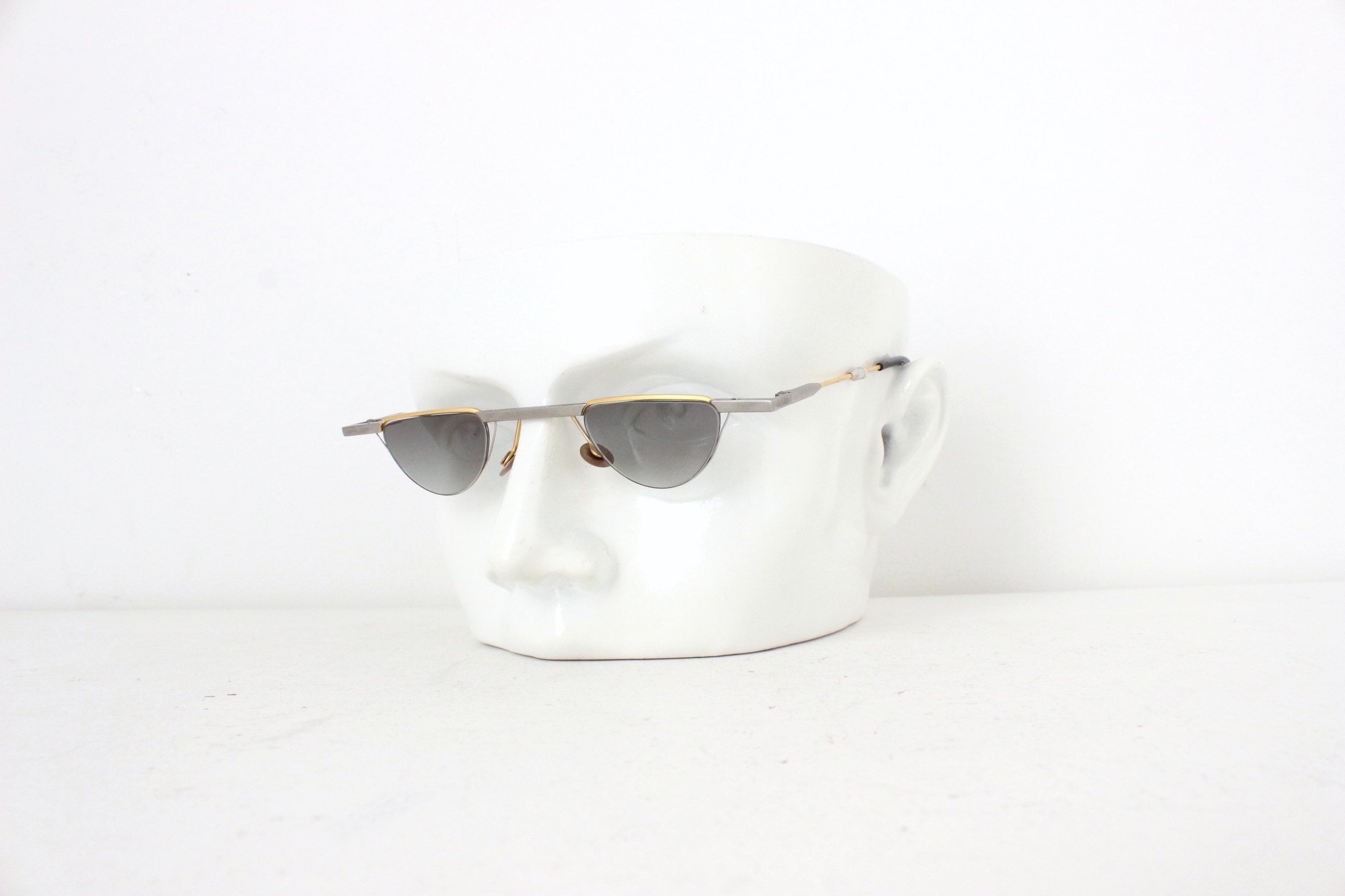 90s Passe Patout Slim Line Architectural Bahaus Sunglasses ~ Made in France
