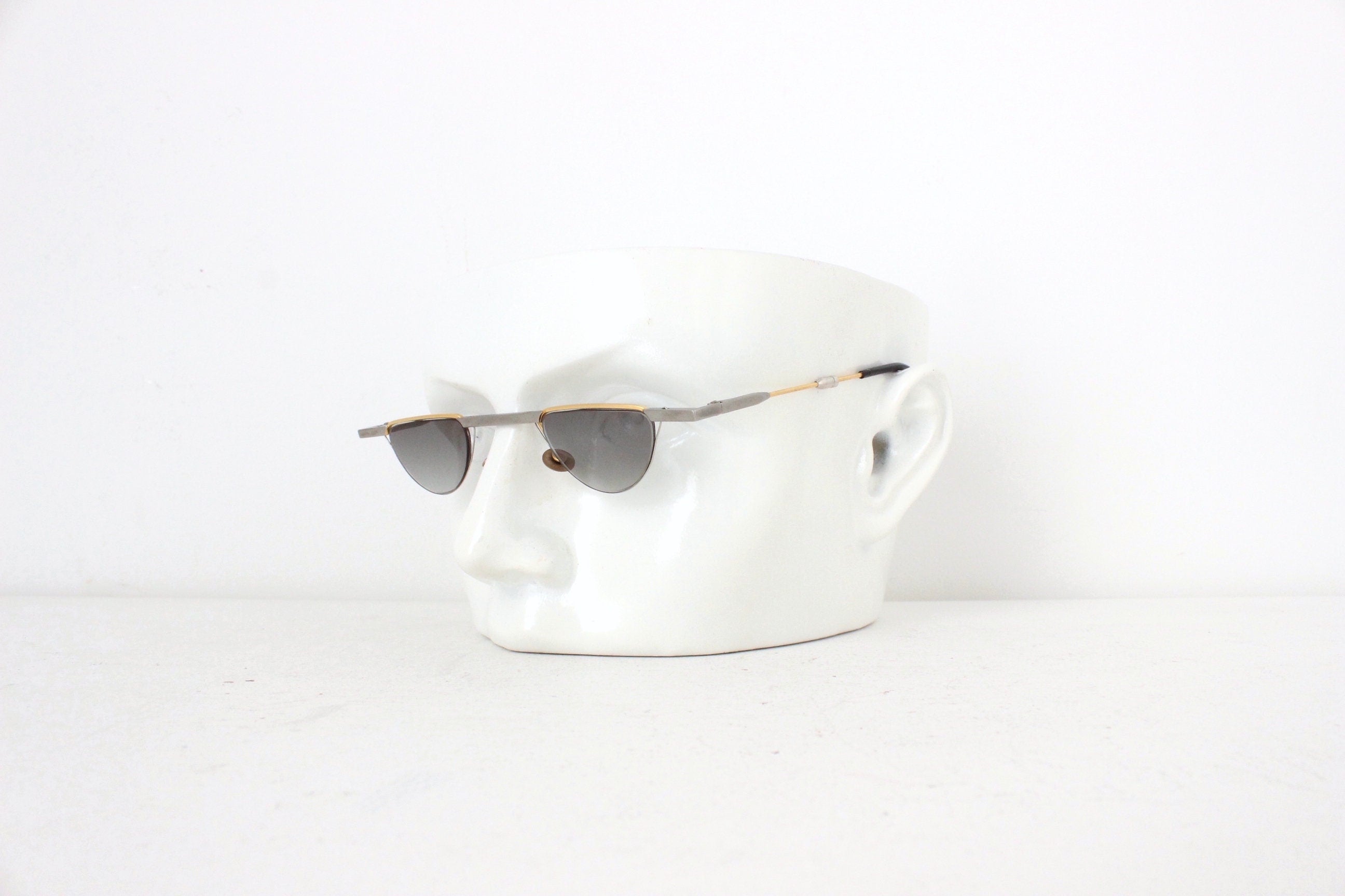 90s Passe Patout Slim Line Architectural Bahaus Sunglasses ~ Made in France