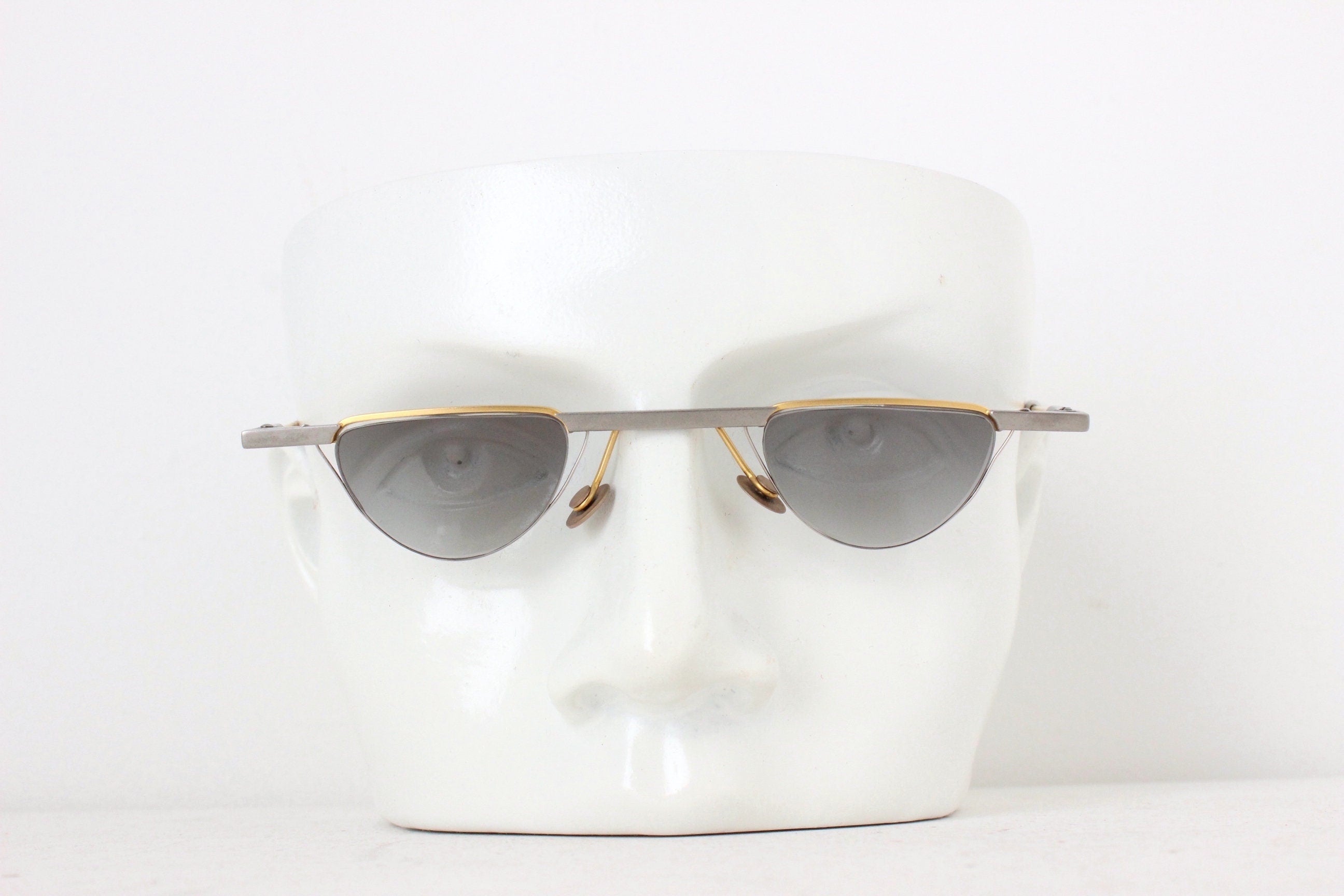90s Passe Patout Slim Line Architectural Bahaus Sunglasses ~ Made in France