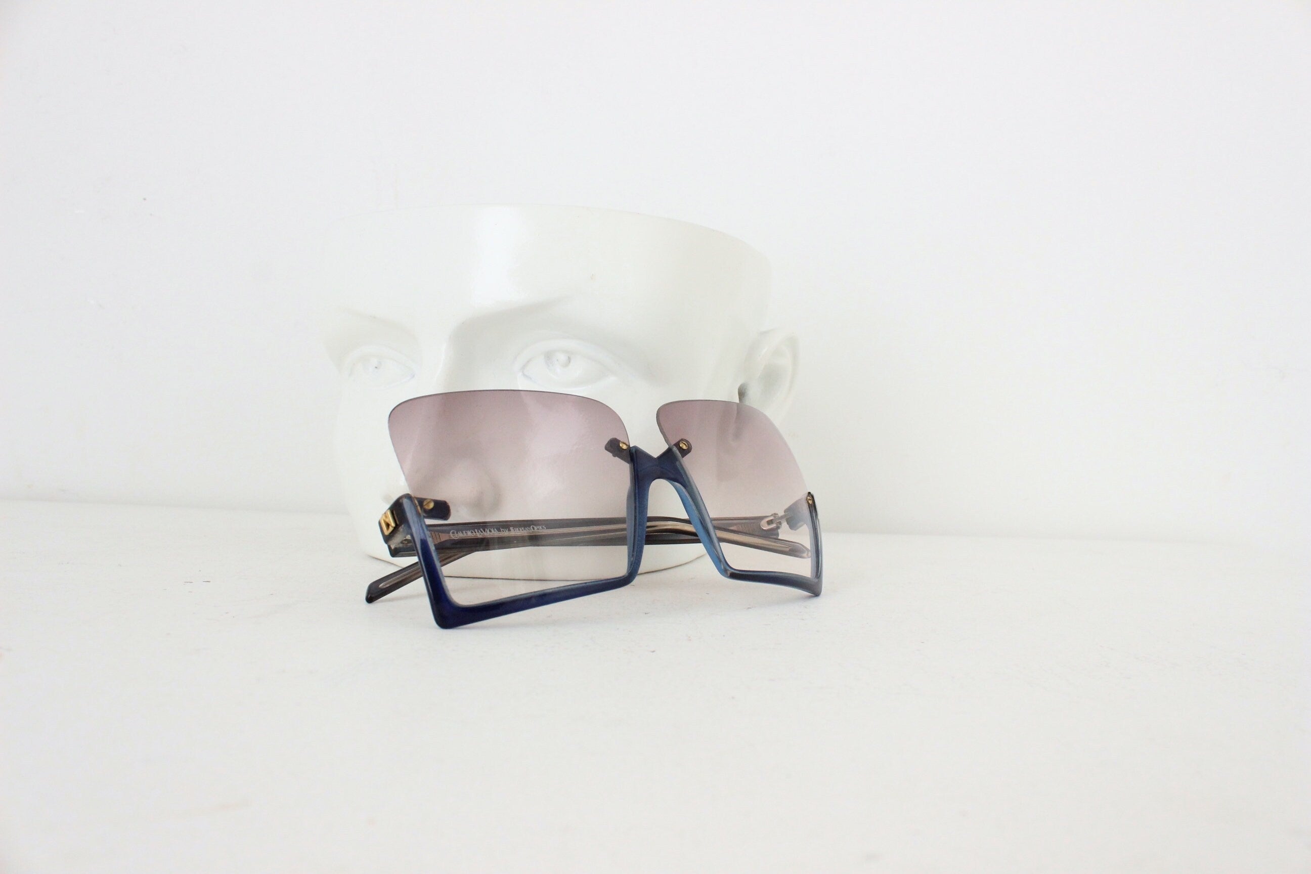 1970s Italian Vintage Architect Designed Sunglasses by Claudio La Viola