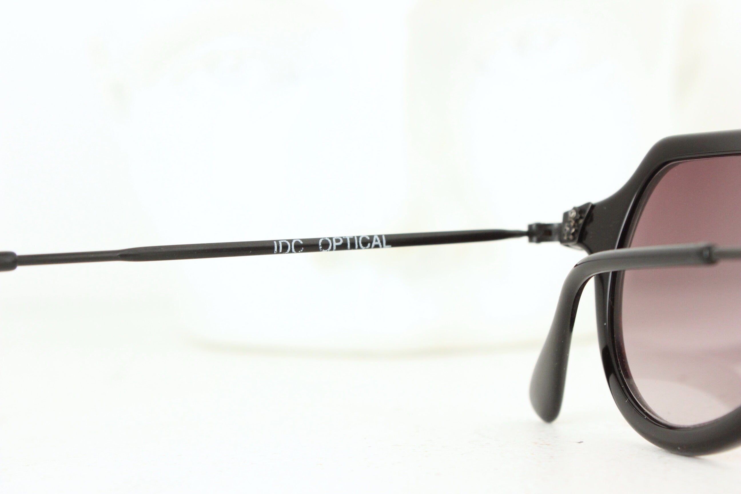 1980s High End French Vintage IDC Eyewear ~ Checkered Unisex Sunglasses