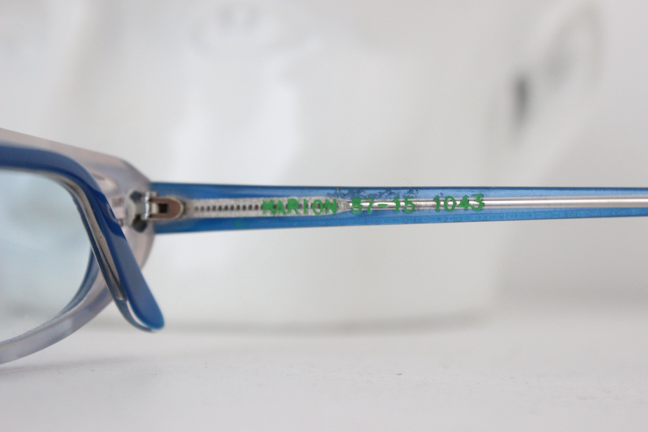 Wild 1980s French Vintage Blue Cat Eyes