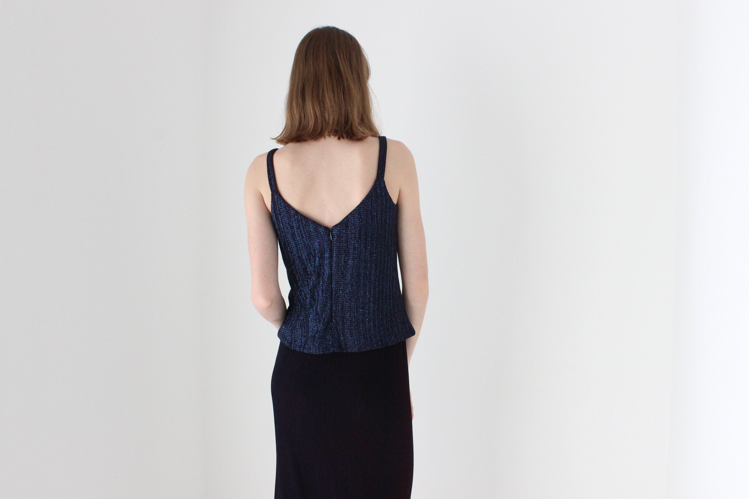 Slinky 90s Lurex Minimal Party Dress