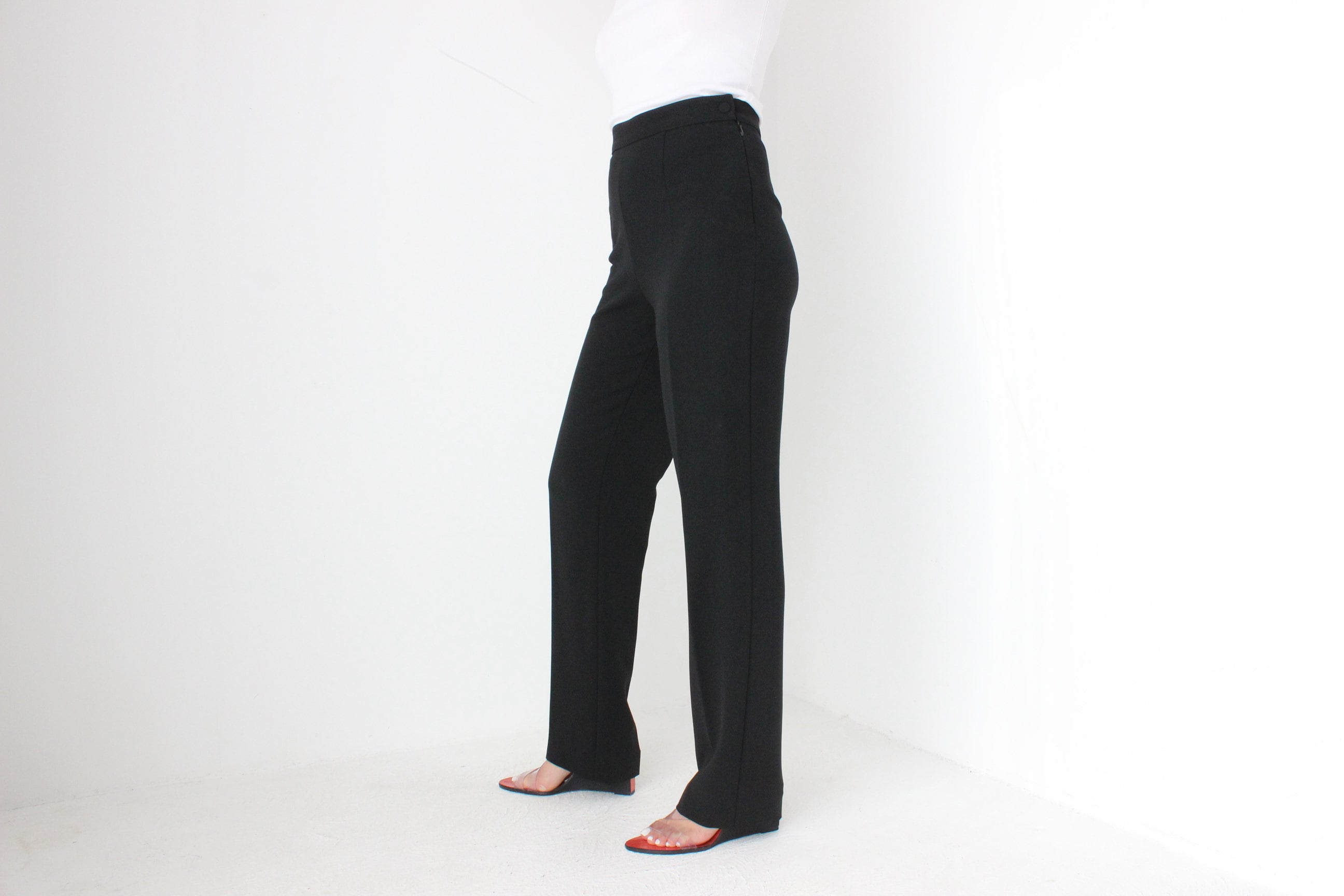 Vintage Jean Paul Gaultier PREMIUM Black Wool Tailored Trousers