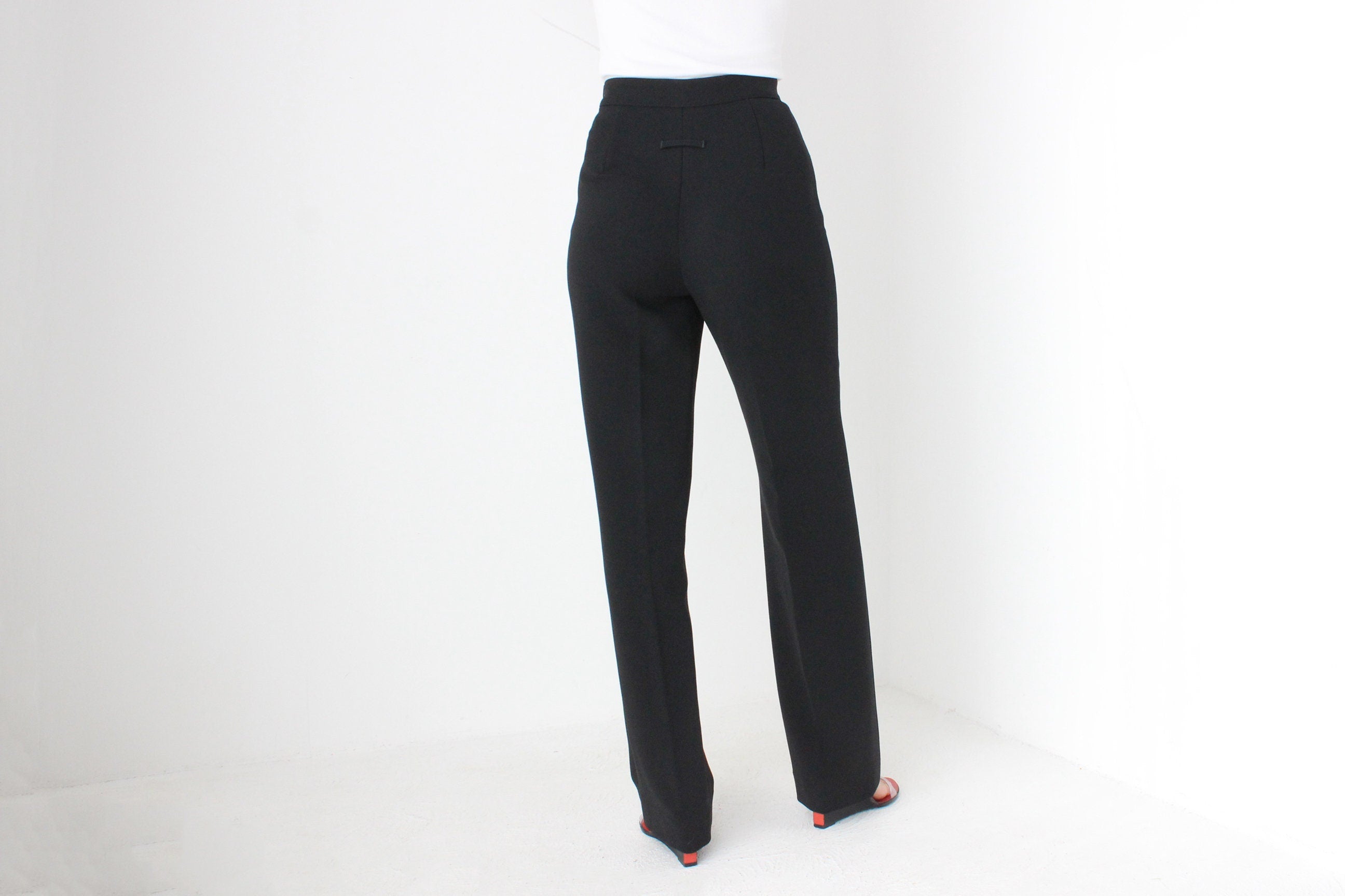 Vintage Jean Paul Gaultier PREMIUM Black Wool Tailored Trousers