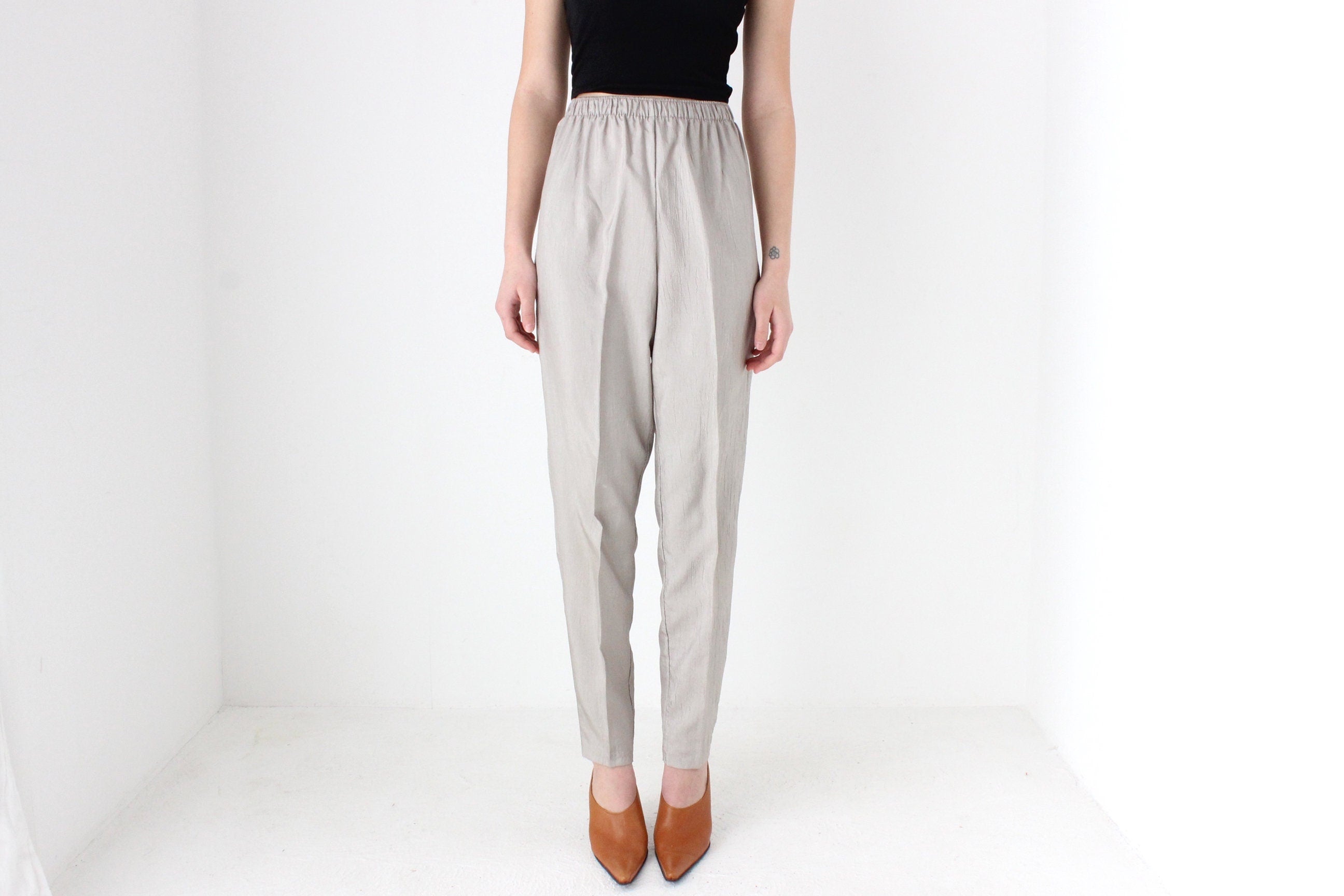 80s Lightweight Parachute Two Piece Pant Suit