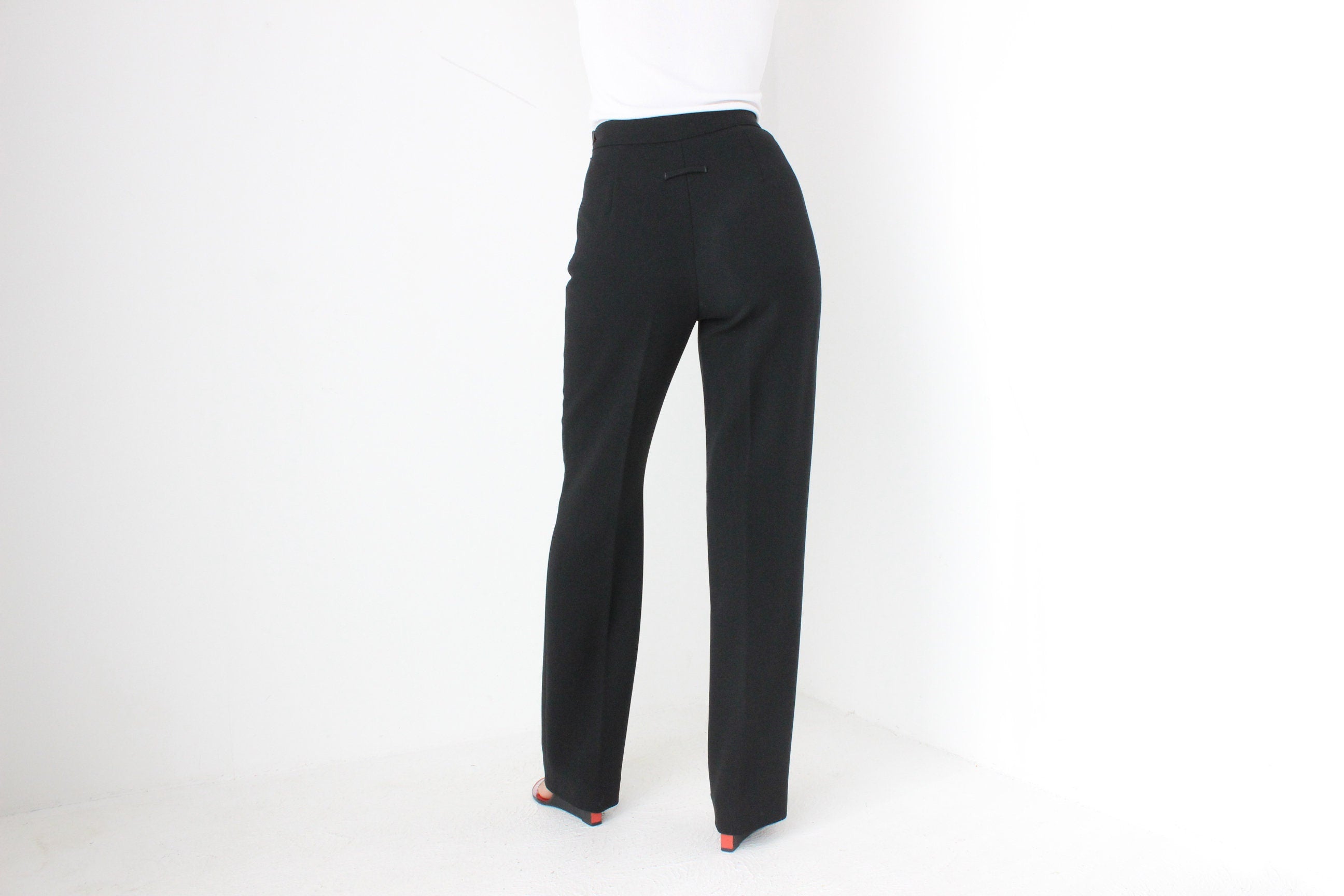 Vintage Jean Paul Gaultier PREMIUM Black Wool Tailored Trousers
