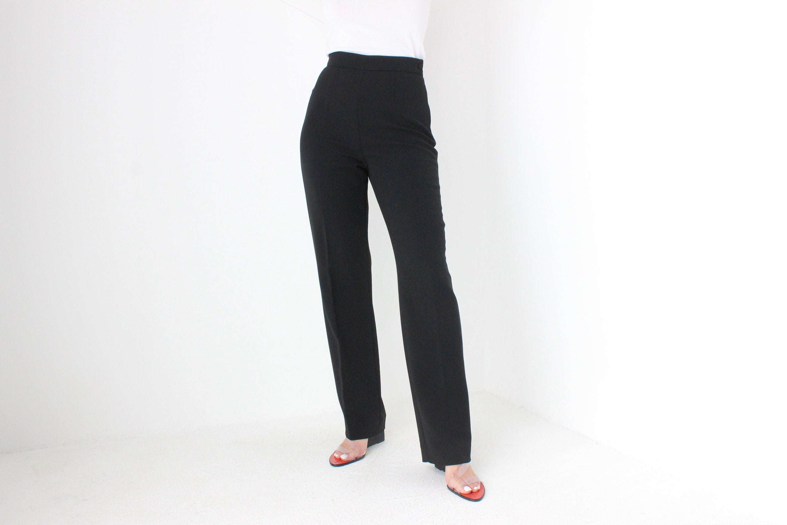 Vintage Jean Paul Gaultier PREMIUM Black Wool Tailored Trousers