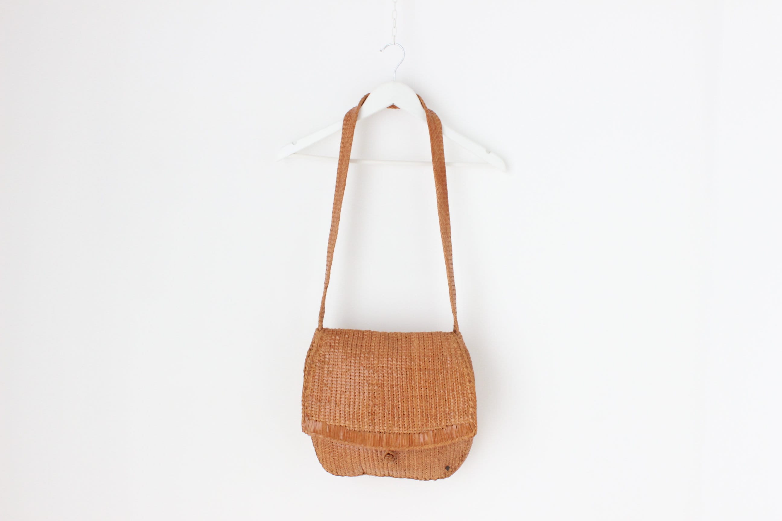 2000s Helen Kaminski Handcrafted Woven Leather Bag