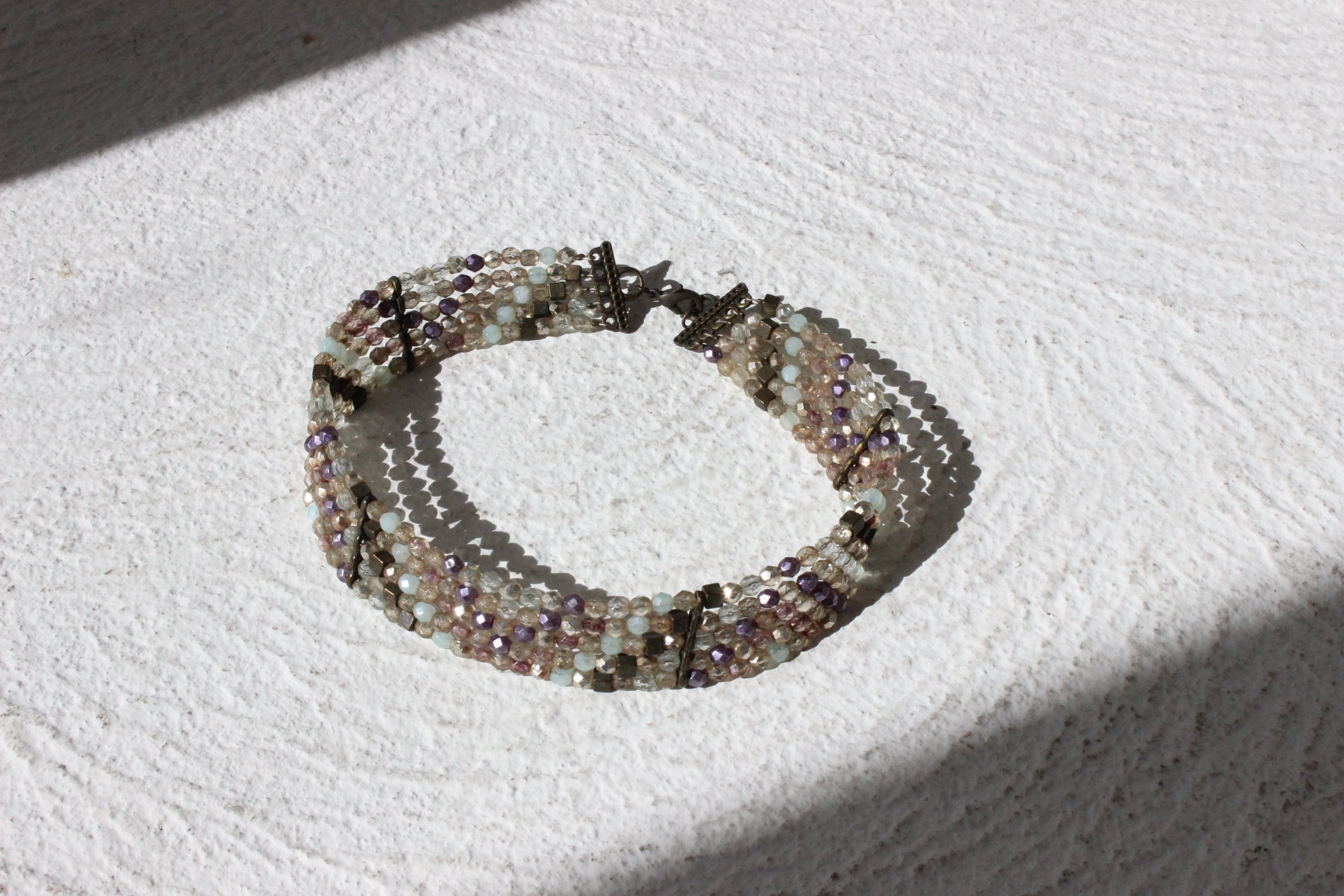 BALLETCORE 90s Pastel Beaded Choker Necklace