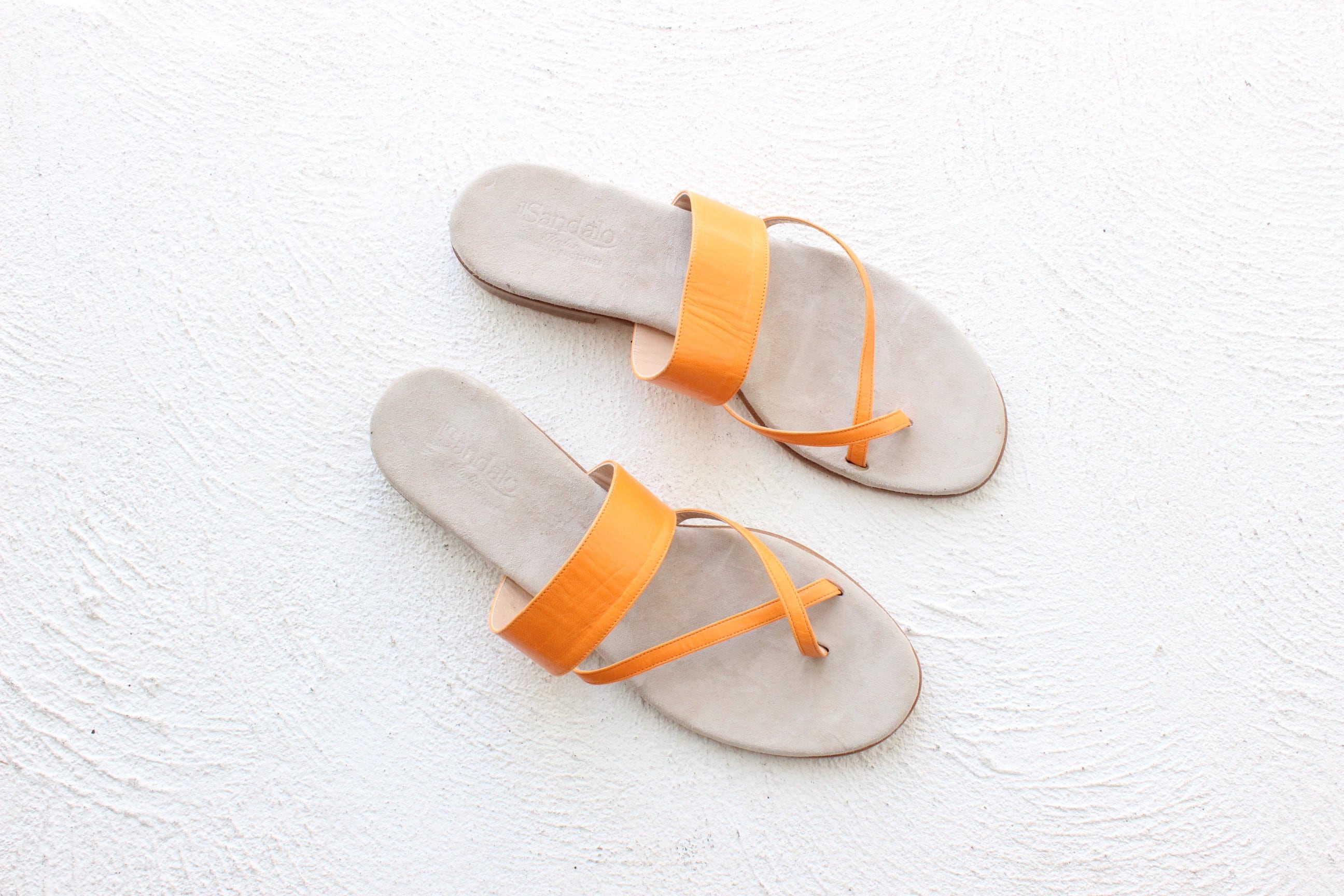 Il Sandalo Spanish Leather Orange Sandals ~ Euro 38