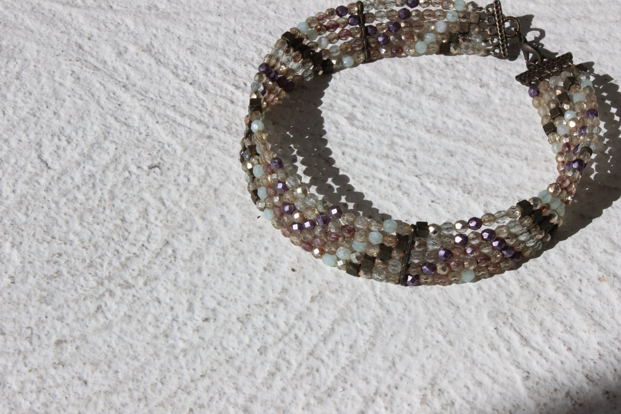 BALLETCORE 90s Pastel Beaded Choker Necklace