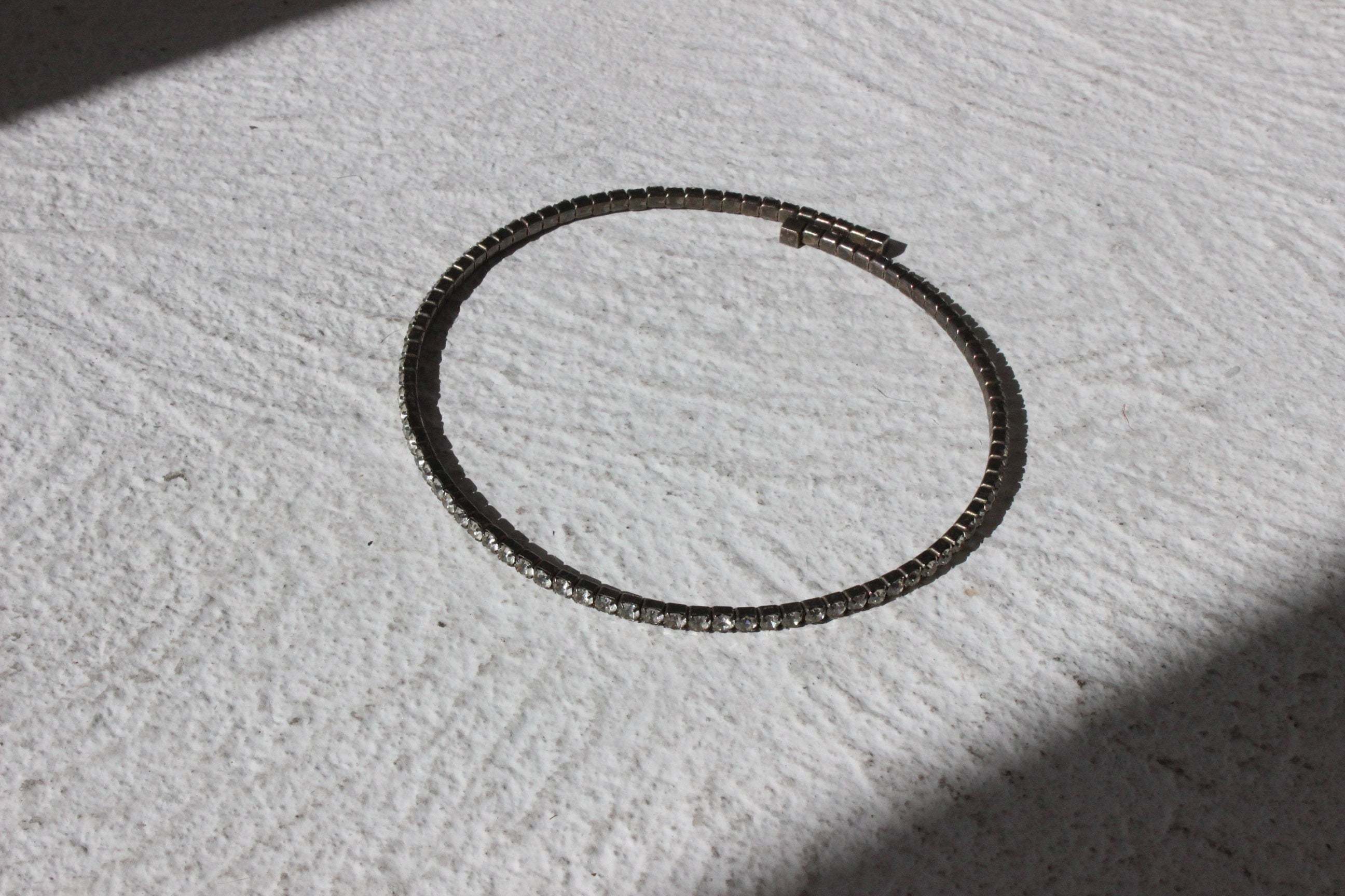 BALLETCORE 90s Silver Rhinestone Choker